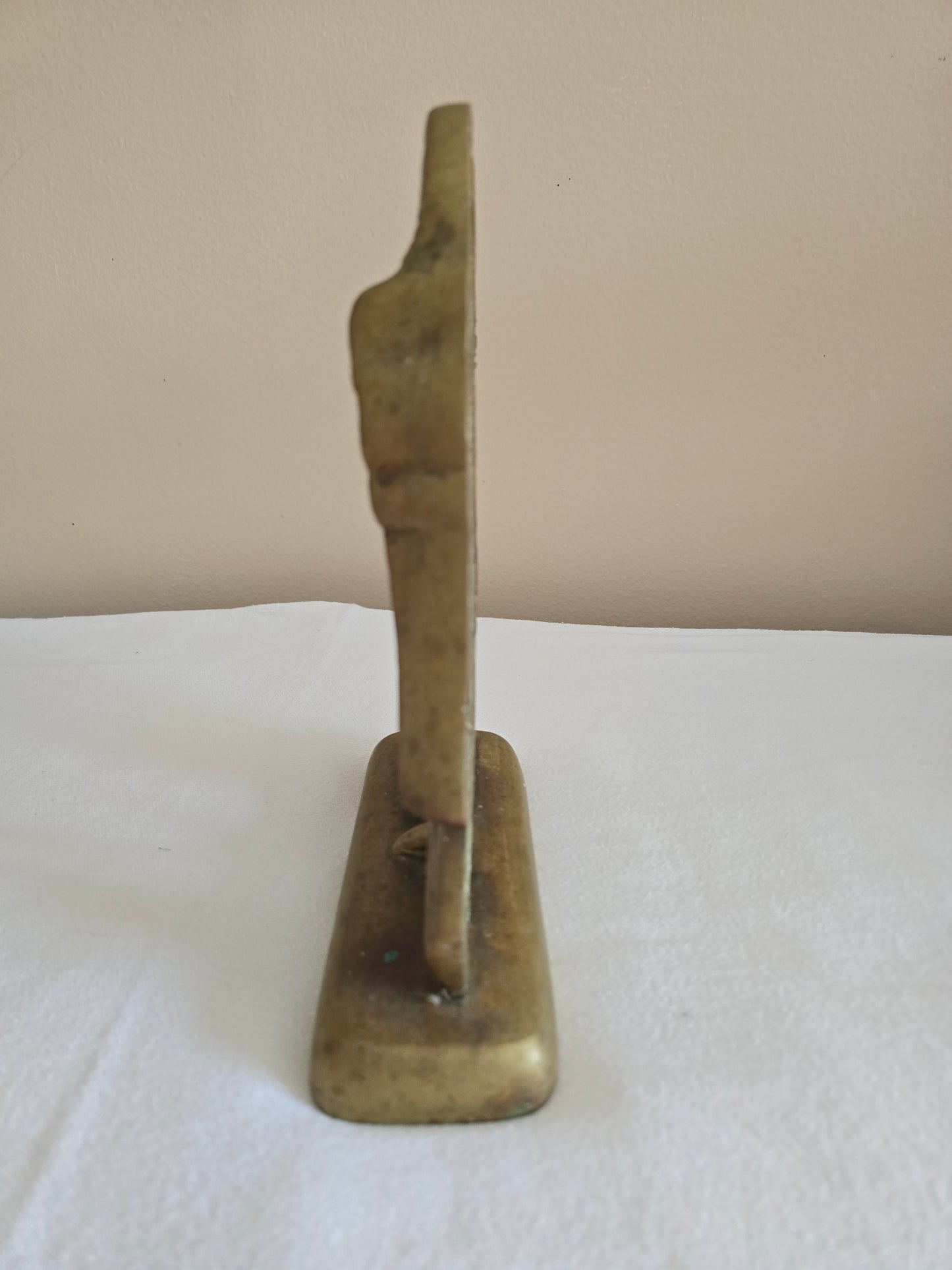 Antique Rare 19th Century Brass Ho-Ho Bird Doorstop