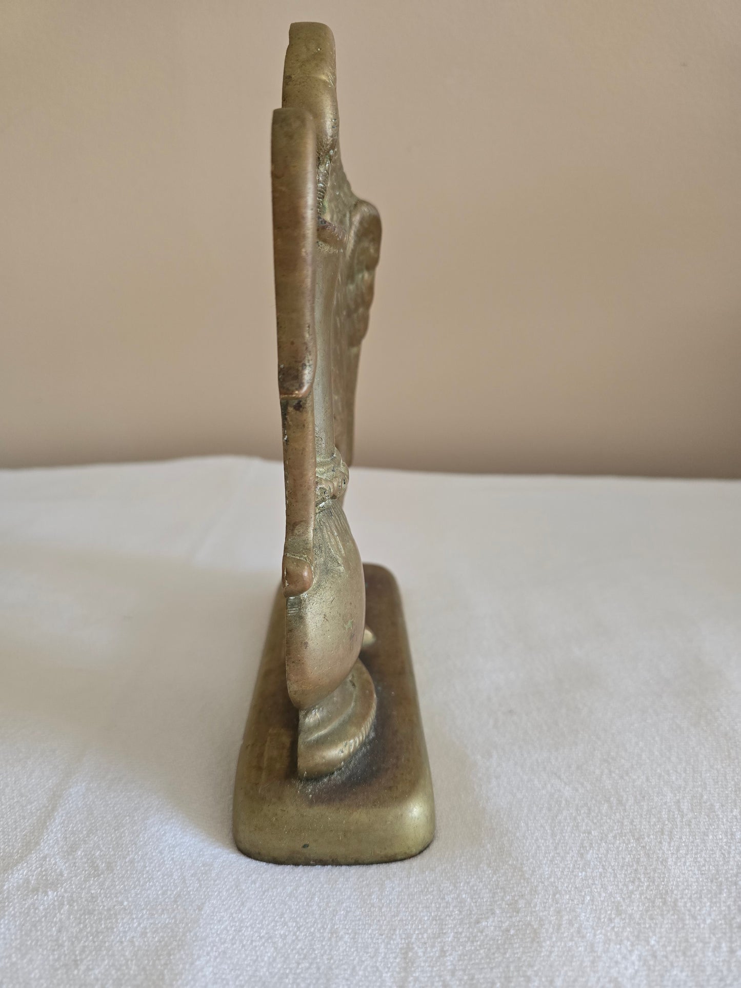 Antique Rare 19th Century Brass Ho-Ho Bird Doorstop