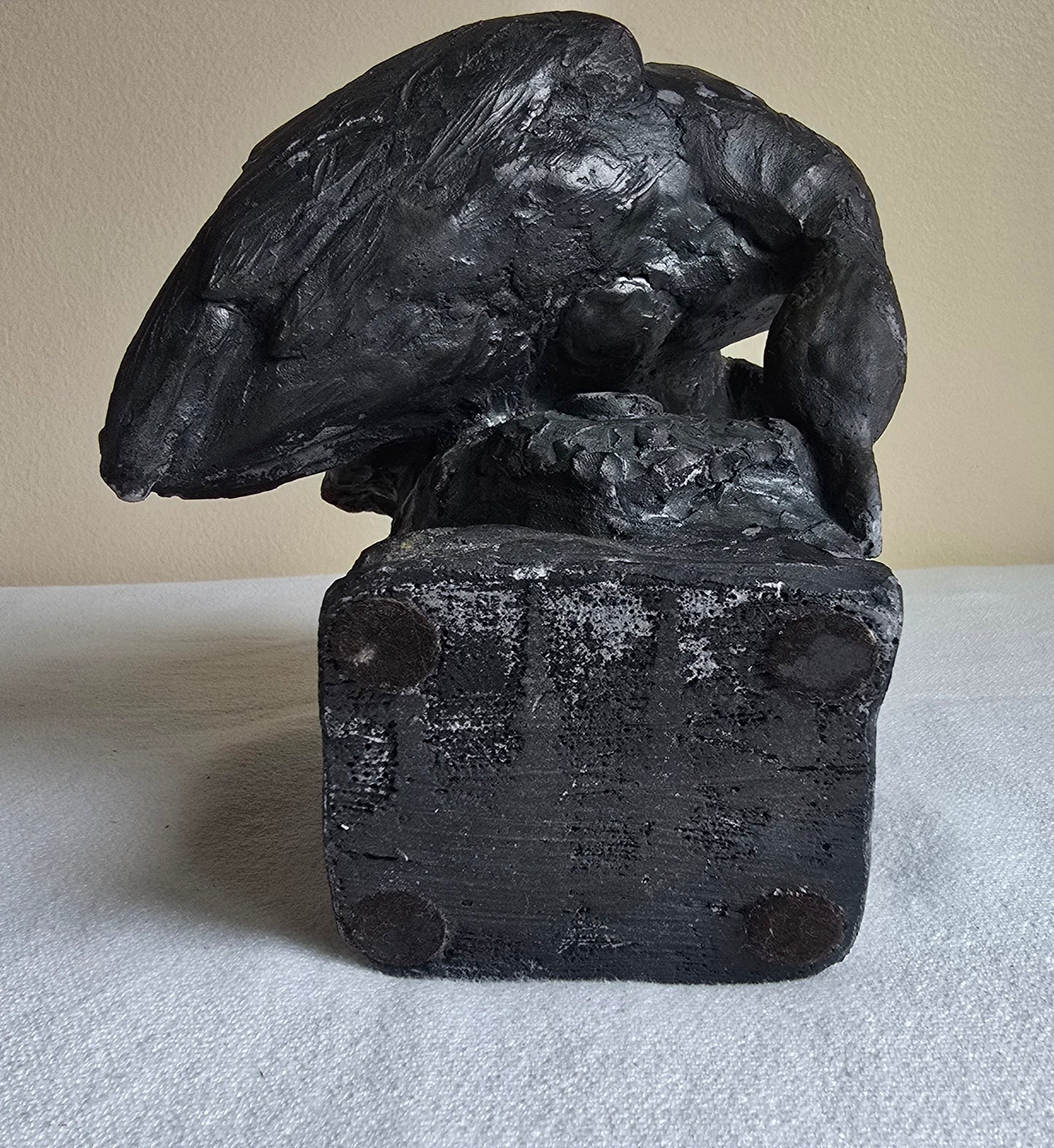 Vintage 1994 Eric Kaposta "Job Well Done" Bronze Sculpture Labrador Retriever with Duck Signed