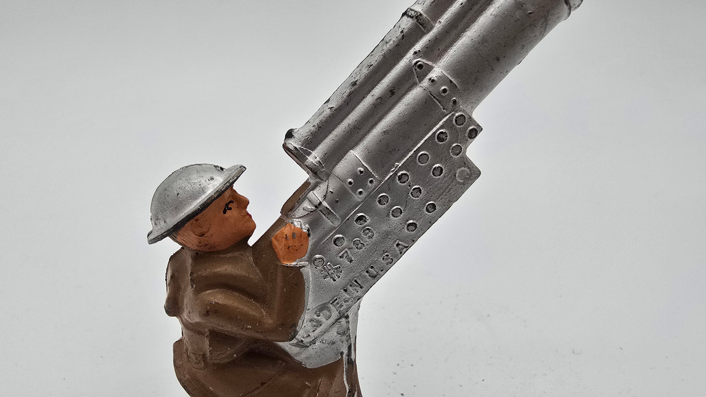 Vintage Barclay Manoil Lead Toy Soldier Anti Aircraft Gun #789