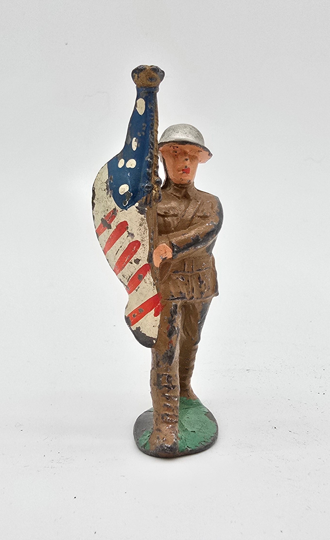 Vintage Barclay Manoil Lead Toy Soldier Flag Bearer #7