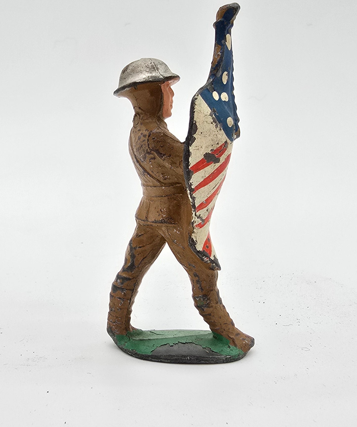 Vintage Barclay Manoil Lead Toy Soldier Flag Bearer #7