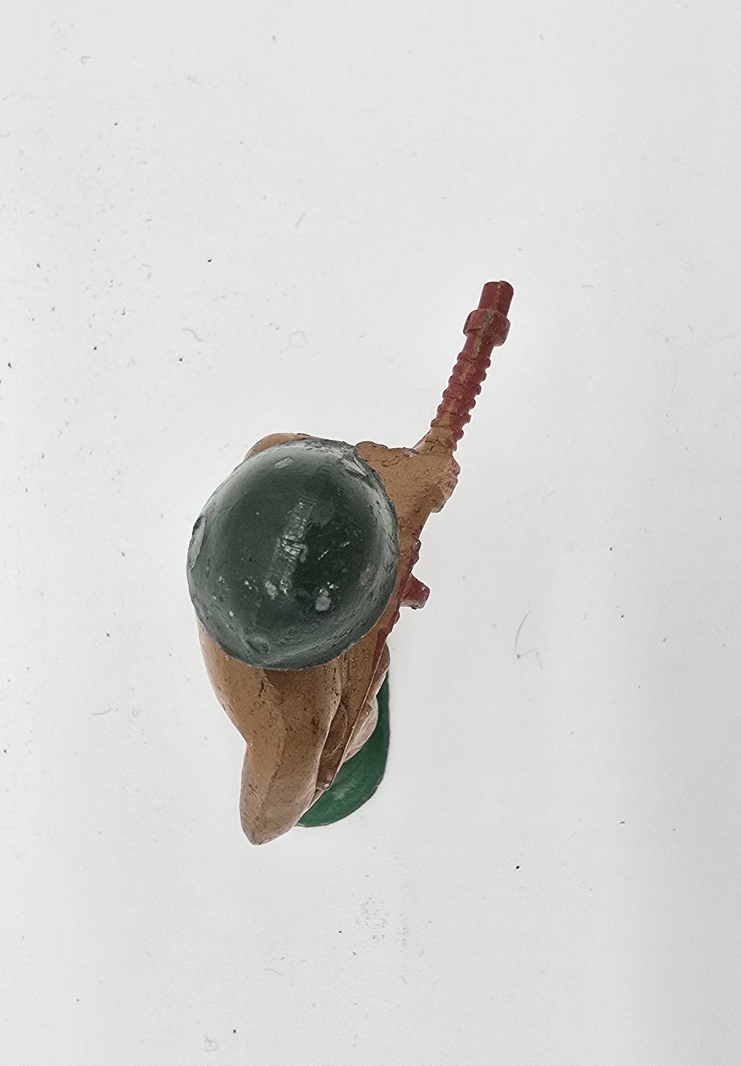 Vintage Barclay Manoil Lead Toy Soldier Red Gun Green Hat