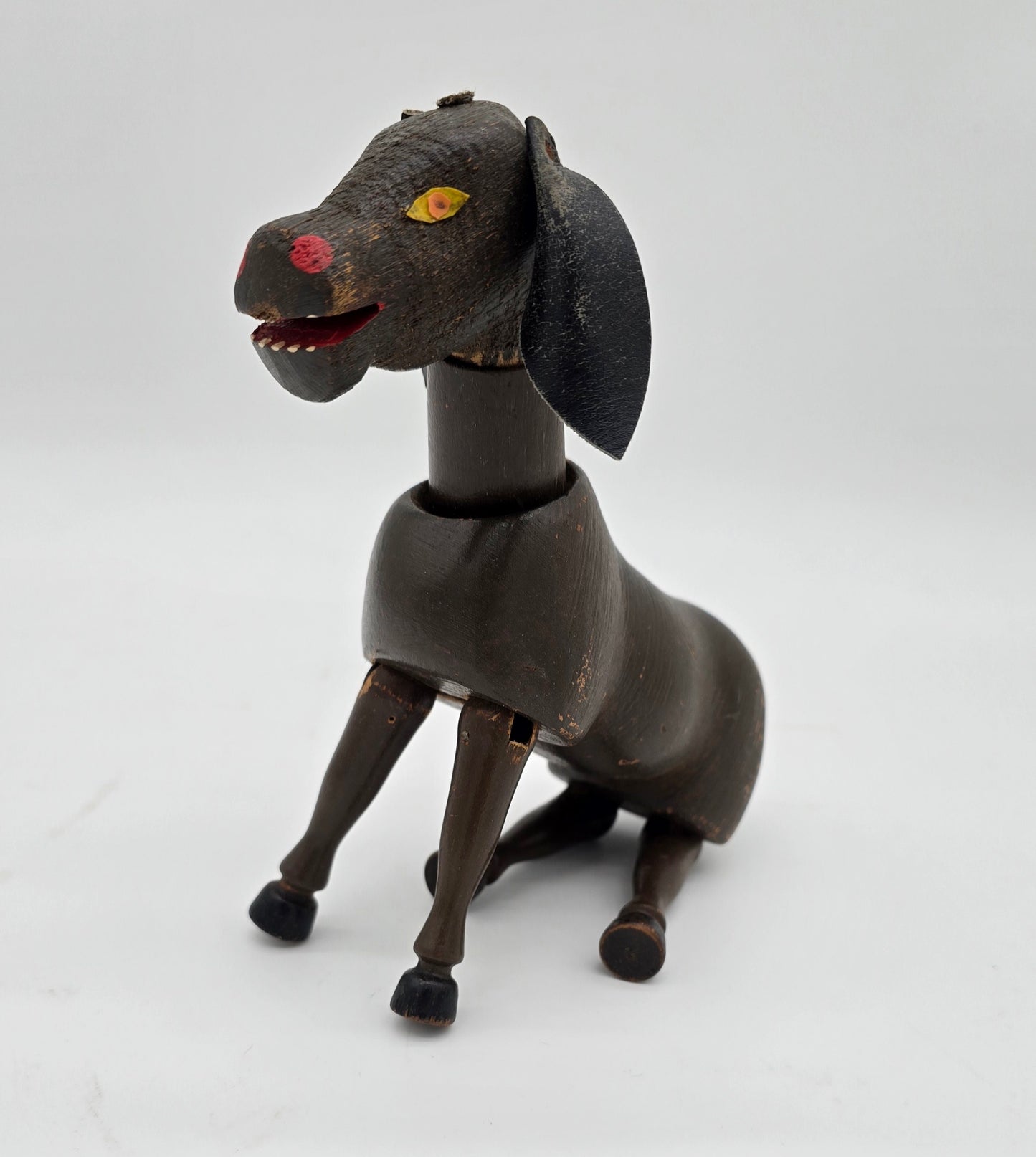 Antique German Schoenhut Humpty Dumpty Circus Wooden Poseable Toy Donkey