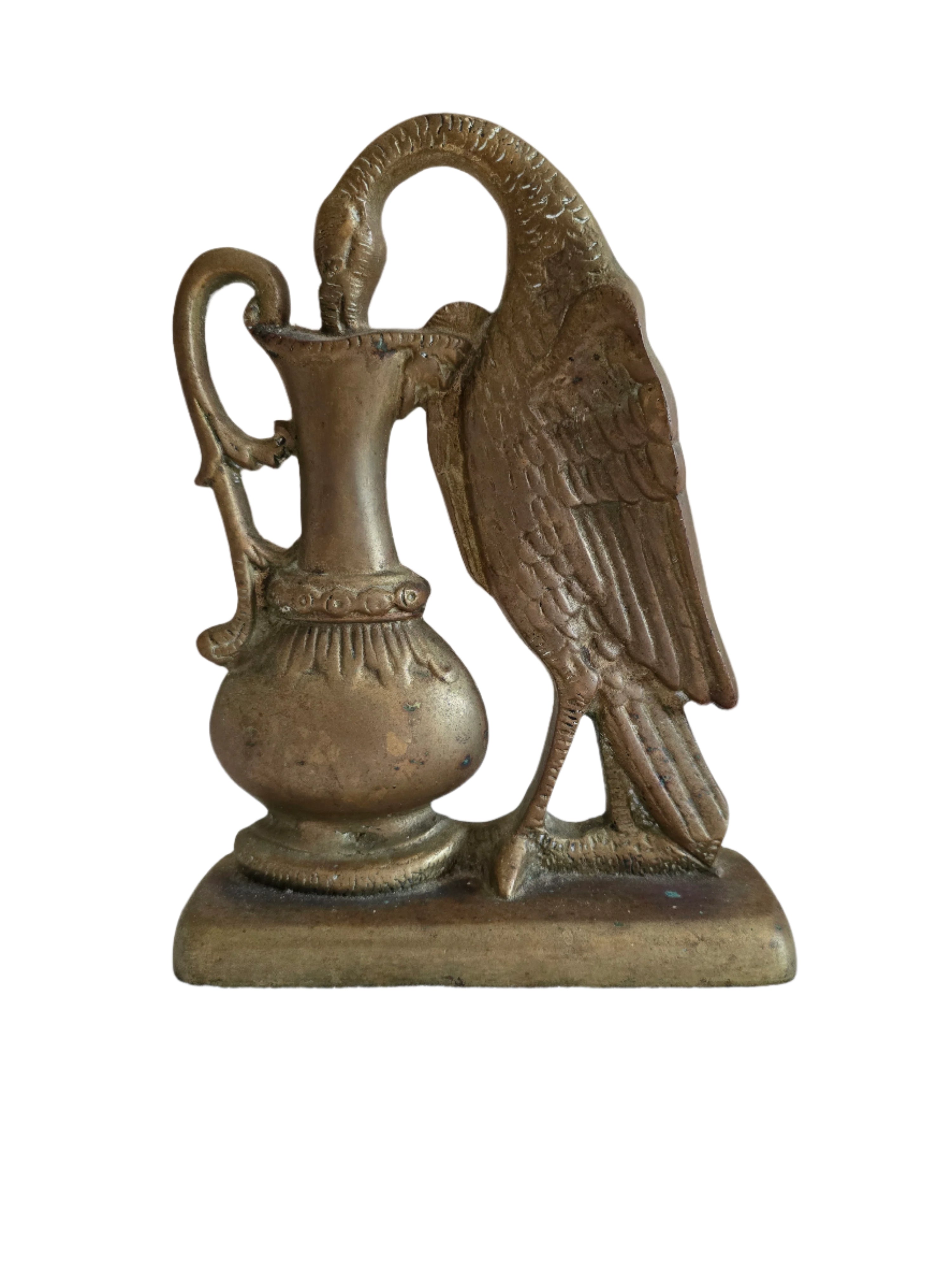 brass ho ho bird doorstop
