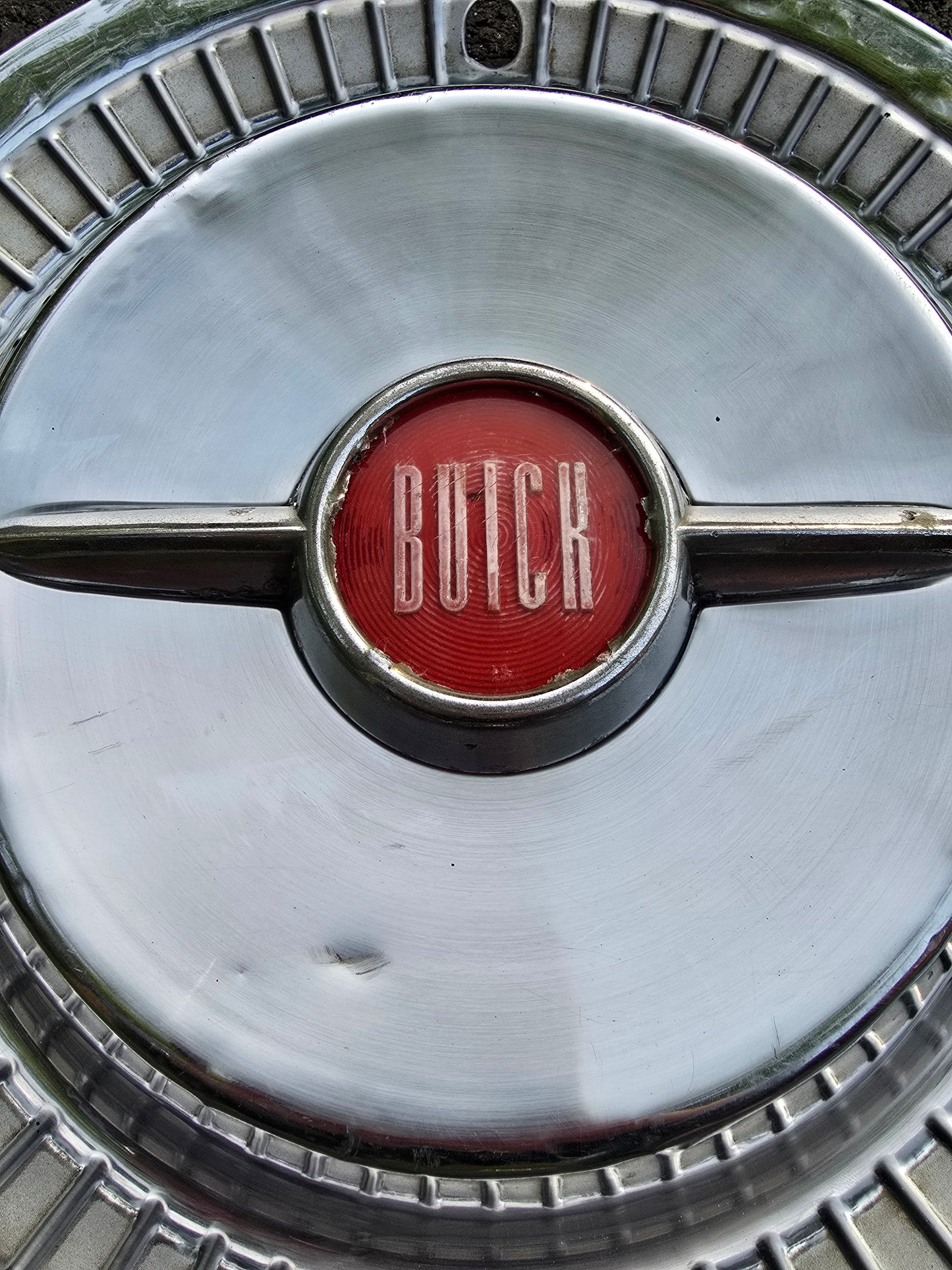 Single Vintage 1955 Buick Roadmaster Flipper Spinner Hubcap