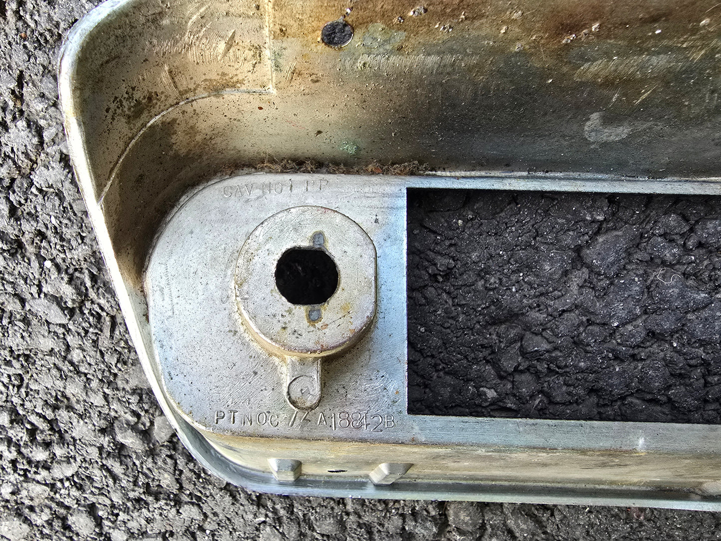 1967/68 Ford Mustang Radio Bezel Chrome And Black Part # C8ZZ-18842-A