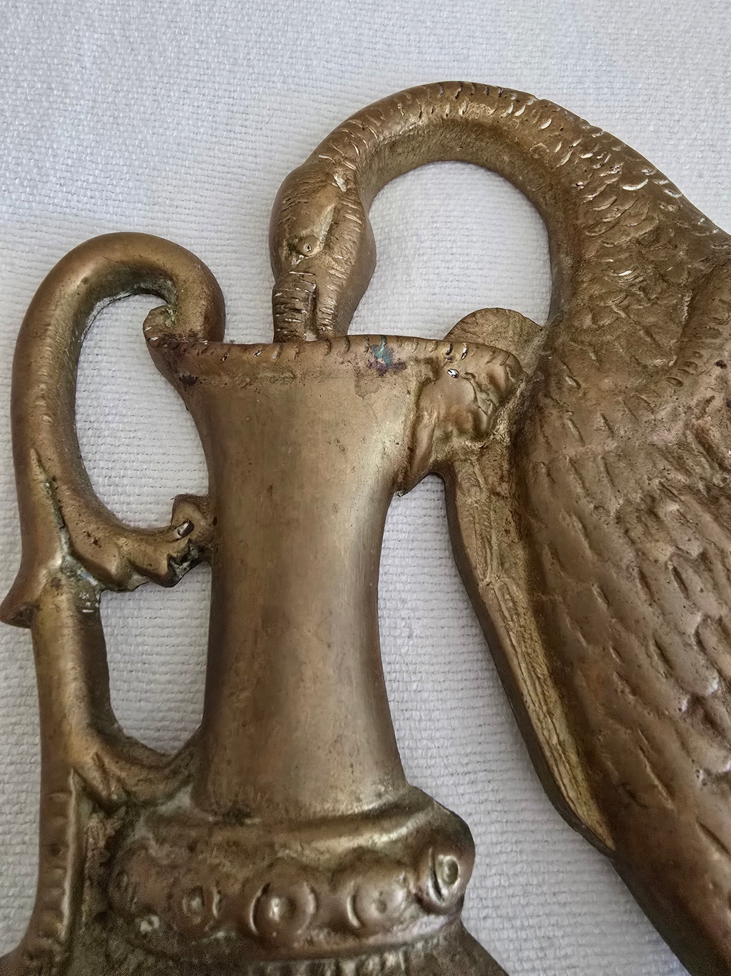 Antique Rare 19th Century Brass Ho-Ho Bird Doorstop
