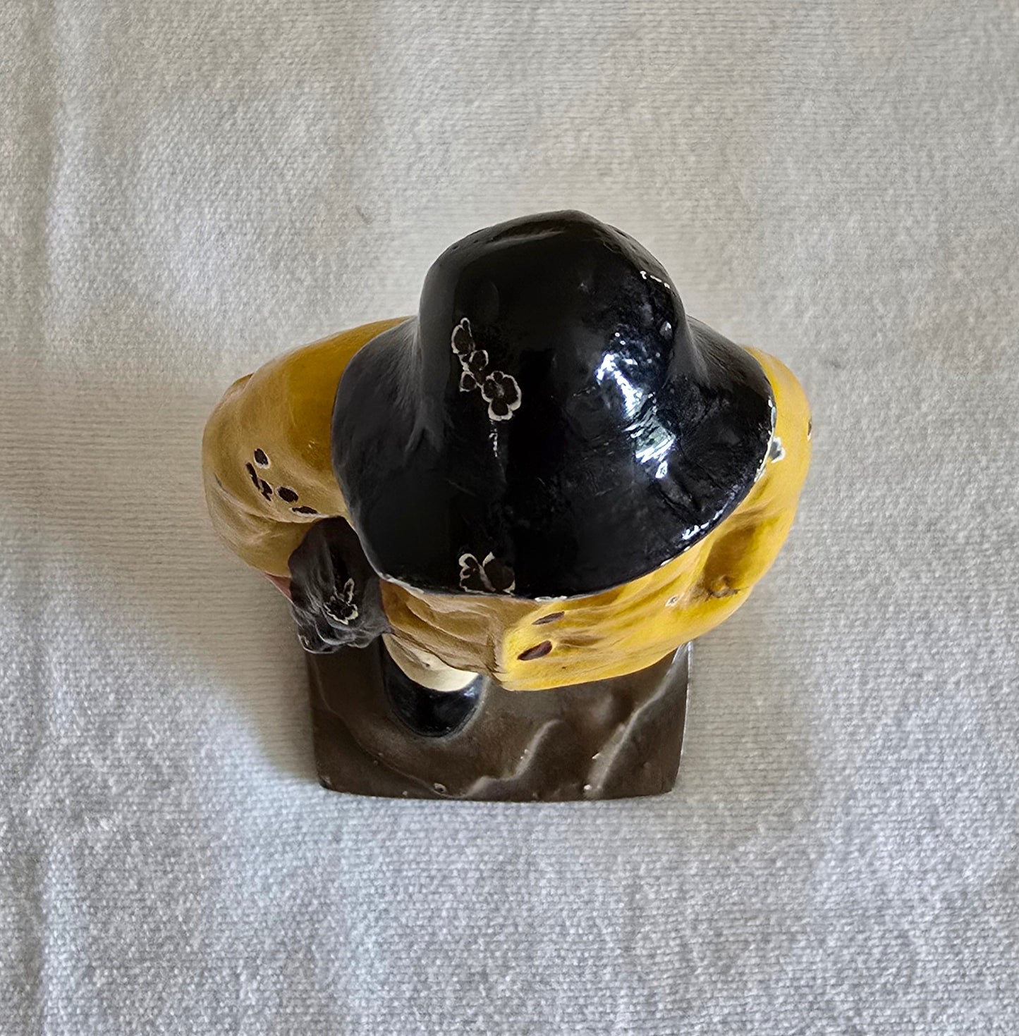 Vintage "Old Salt" Fisherman Cast Iron Bookend Doorstop Heavy