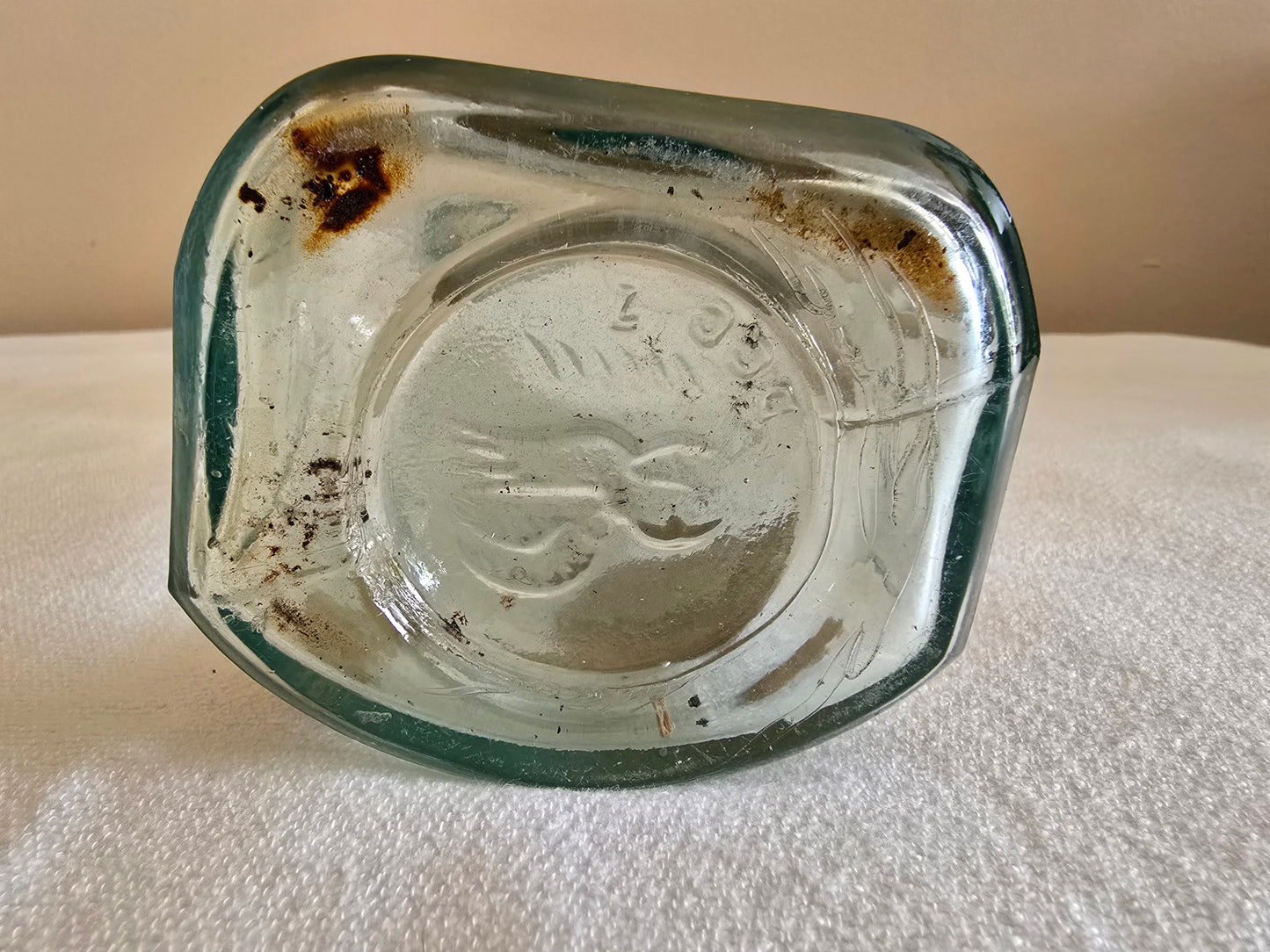 Antique Gordon & Co Dry Gin Liquor Glass Bottle with Glass Cork London England