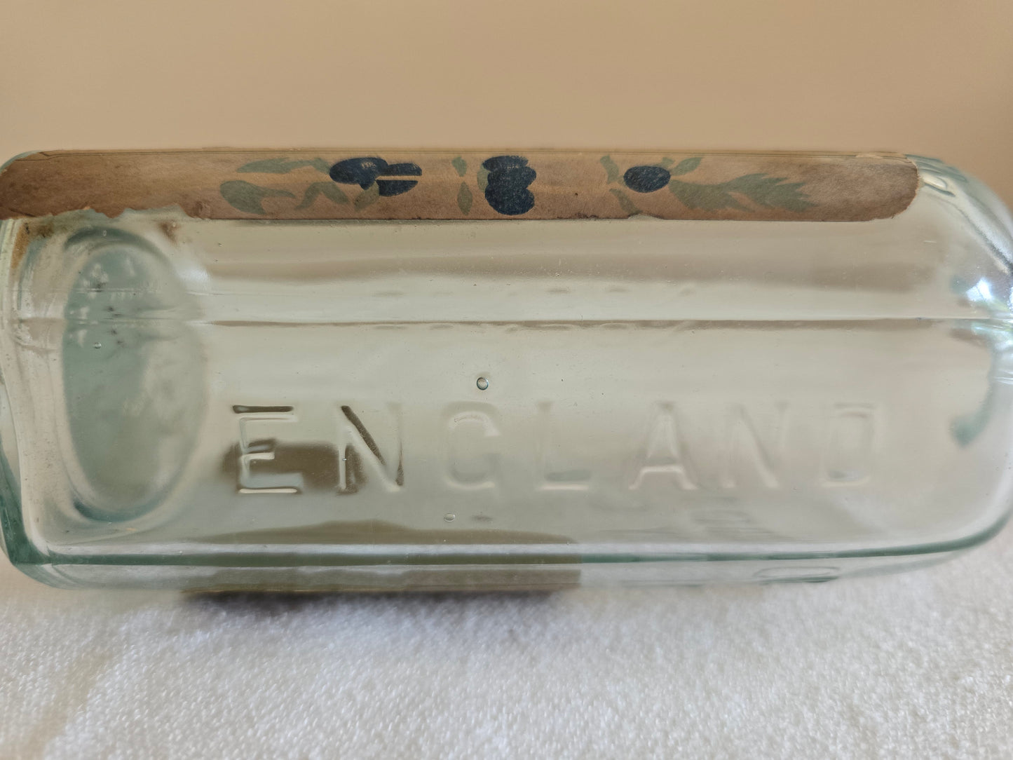 Antique Gordon & Co Dry Gin Liquor Glass Bottle with Glass Cork London England