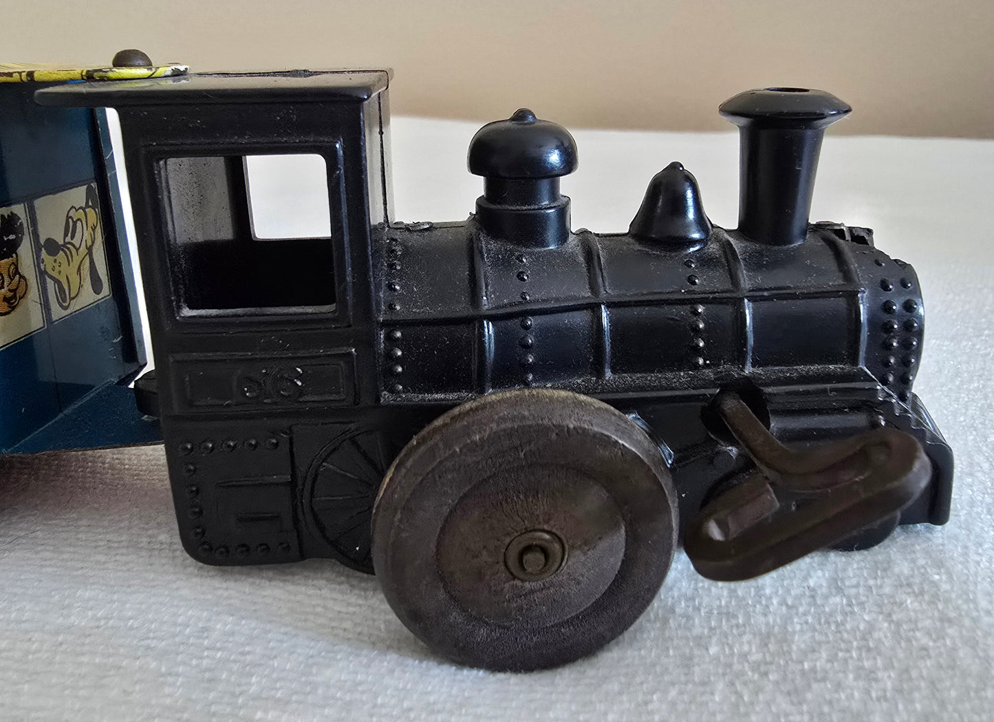 Vintage Marx Casey Jr Disneyland Express Tin Litho Windup Toy Train Walt Disney 1950's