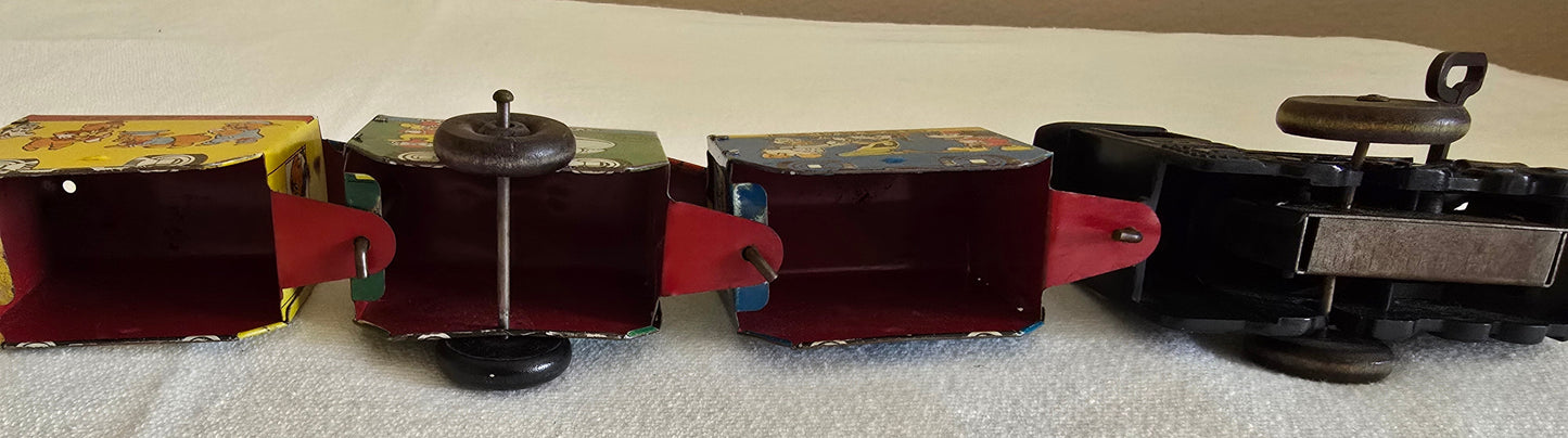 Vintage Marx Casey Jr Disneyland Express Tin Litho Windup Toy Train Walt Disney 1950's