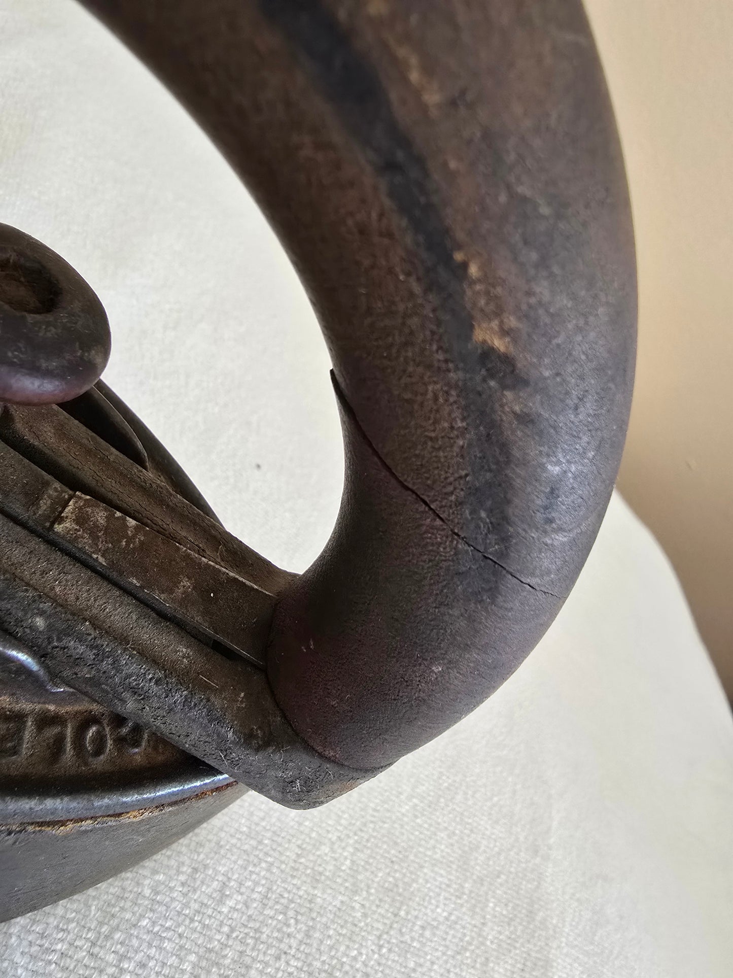 Antique Colebrookdale Iron Co. Pottstown PA Sad Iron with Matching Trivet