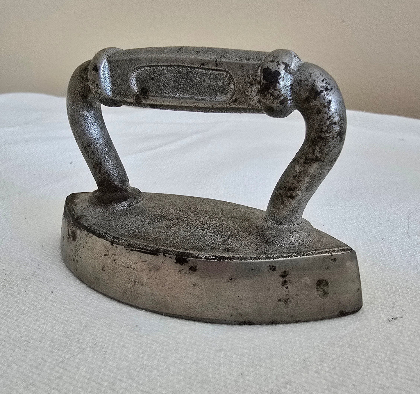 Vintage Small Salesman Sample Doll Toy Sad Iron