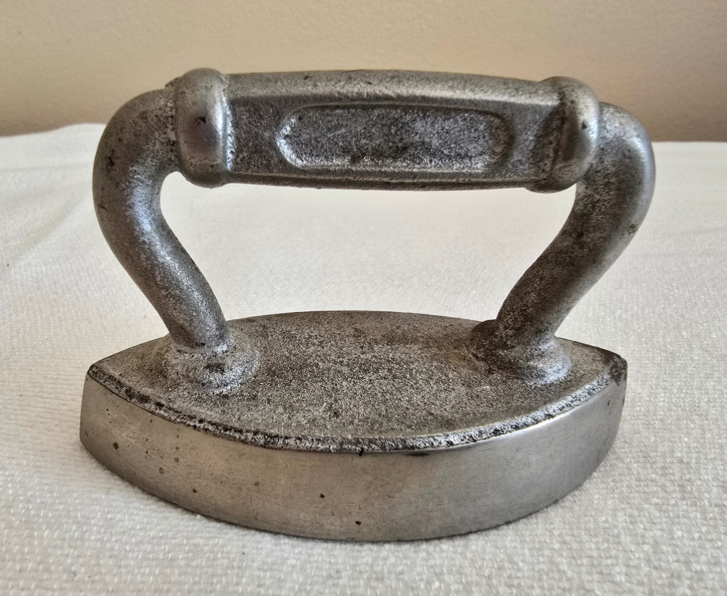 Vintage Small Salesman Sample Doll Toy Sad Iron