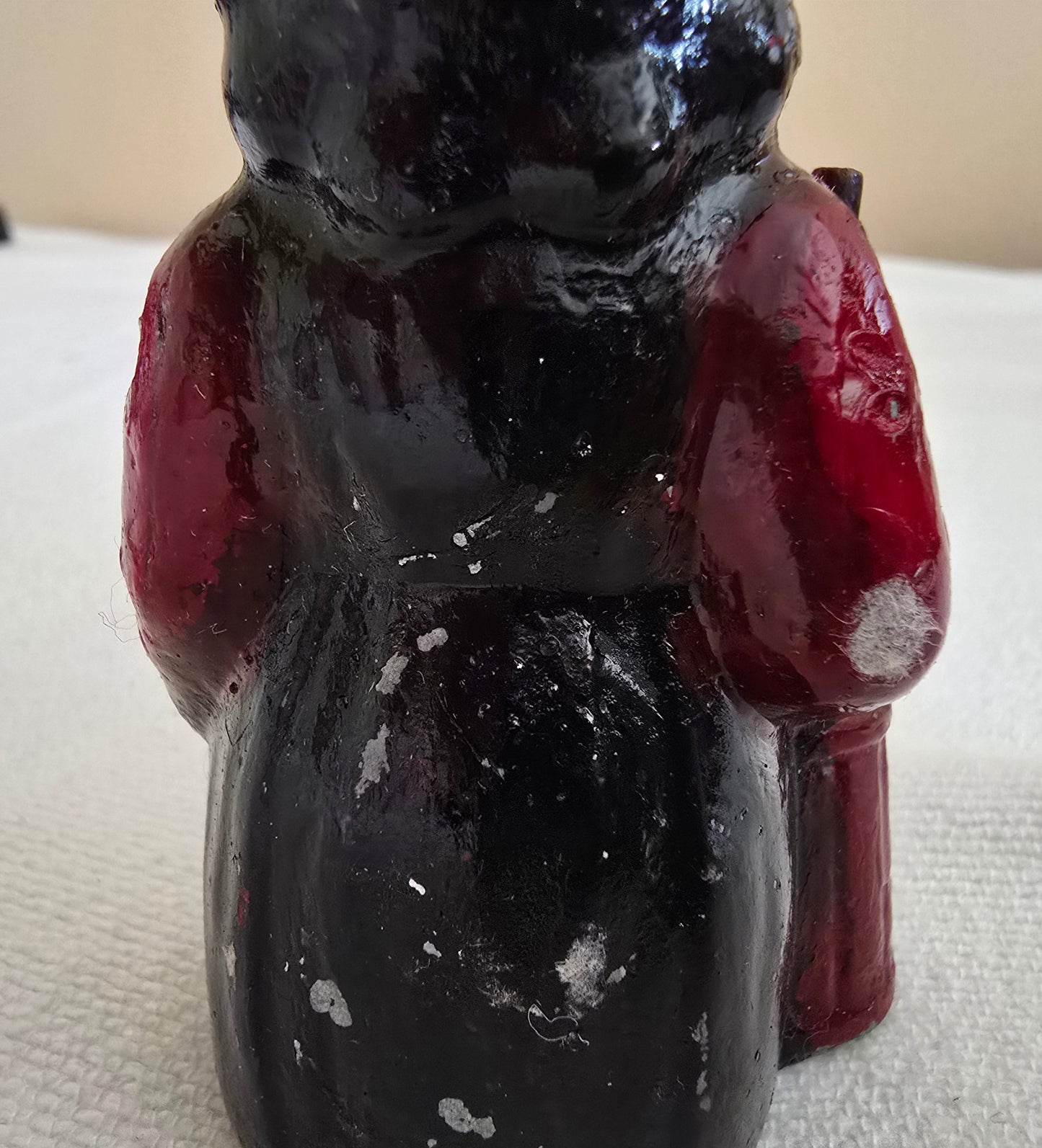 Vintage Cast Iron Amish Lady Woman with Butter Churn Figurine