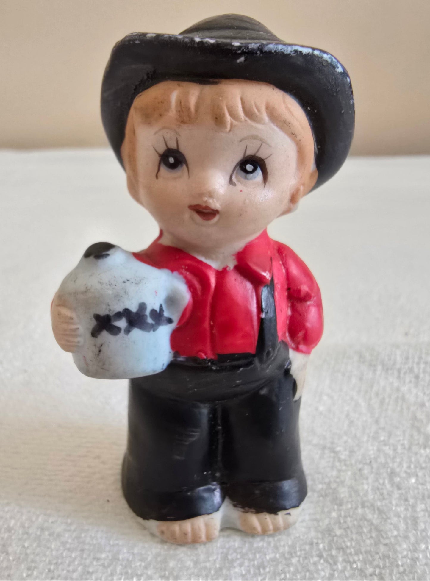 Vintage Lego Porcelain Amish Boy and Girl Figurines