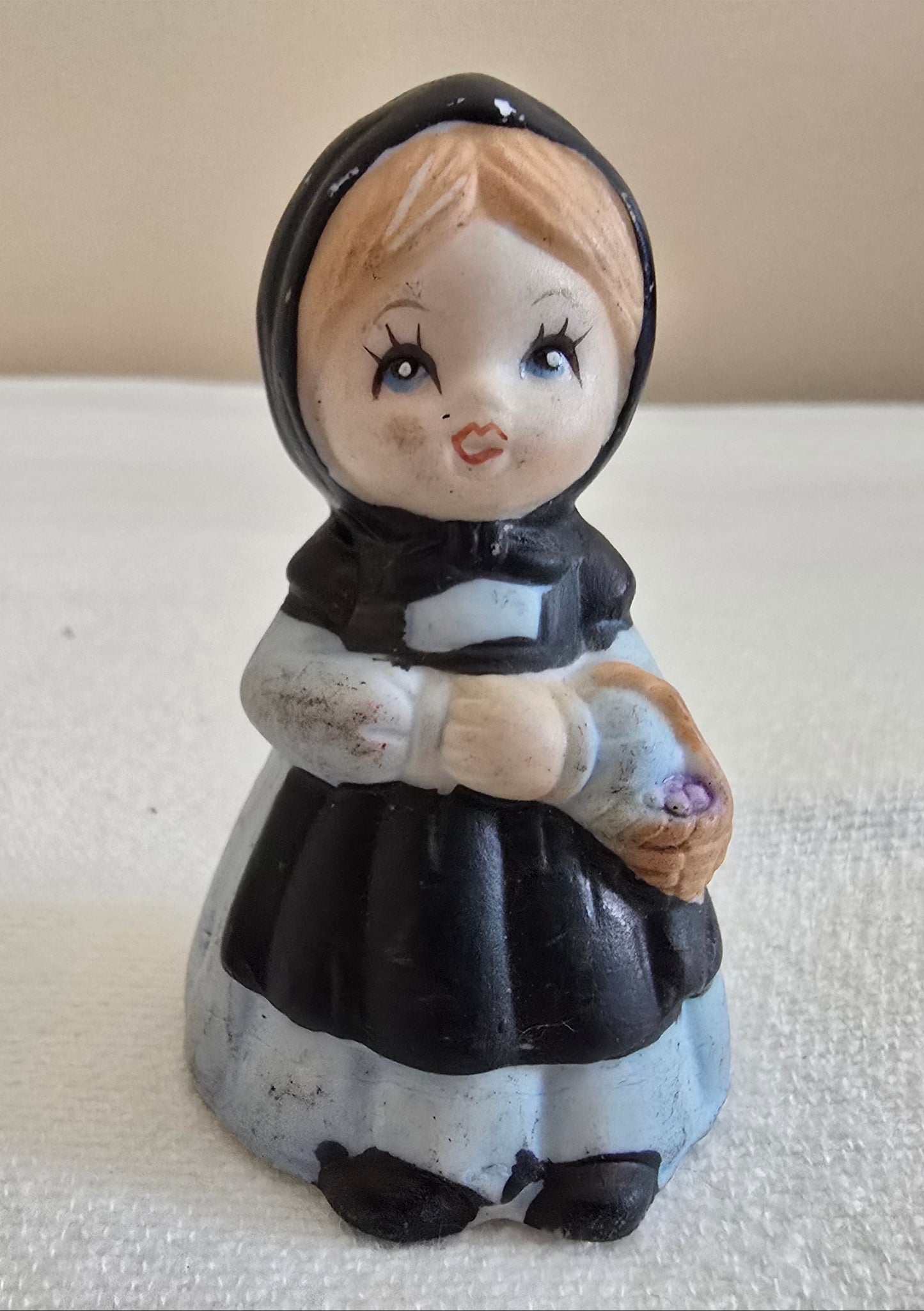 Vintage Lego Porcelain Amish Boy and Girl Figurines