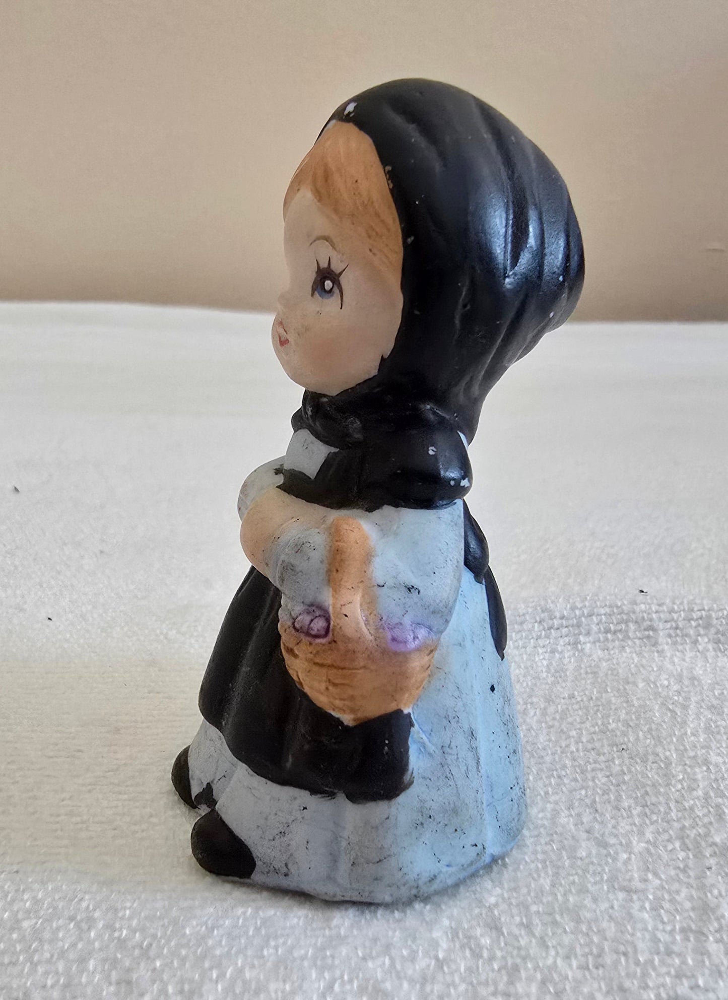 Vintage Lego Porcelain Amish Boy and Girl Figurines