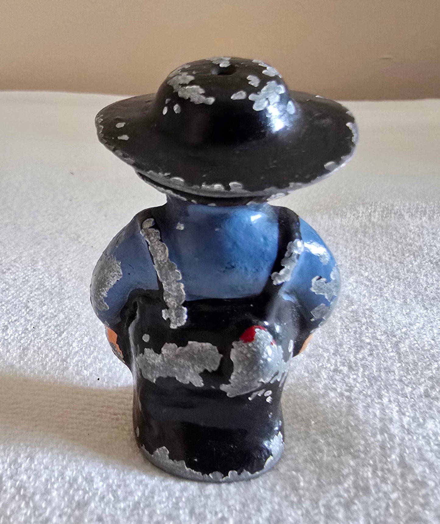 Vintage Cast Iron Amish Salt and Pepper Shakers 2 Pairs Boy and Girl