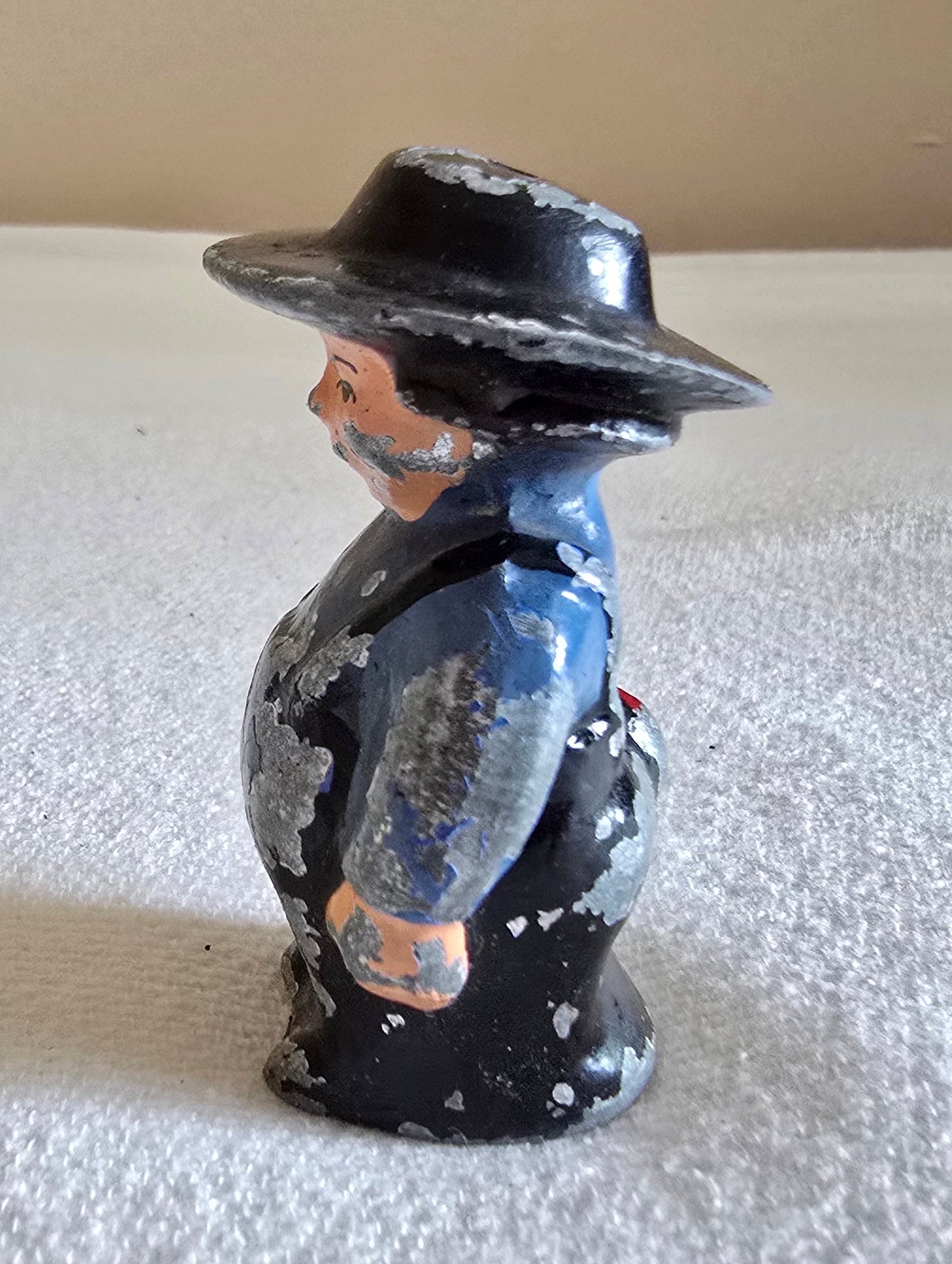 Vintage Cast Iron Amish Salt and Pepper Shakers 2 Pairs Boy and Girl