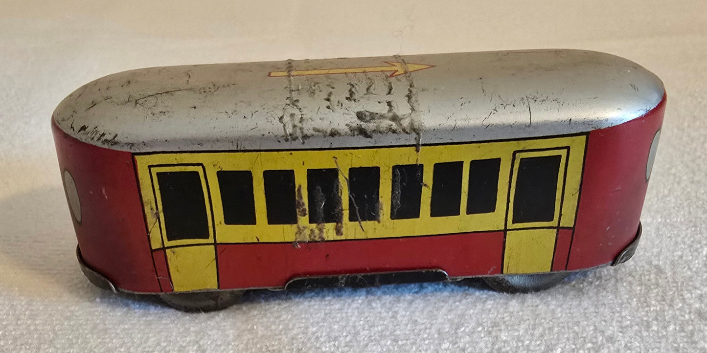 Vintage Automatic Toy Co. Alpine Express Tin Train Track and Train *No Wind-Up*