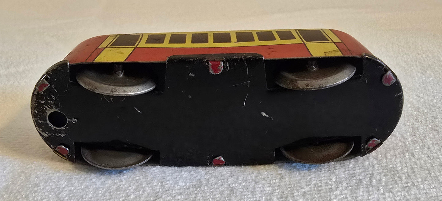 Vintage Automatic Toy Co. Alpine Express Tin Train Track and Train *No Wind-Up*