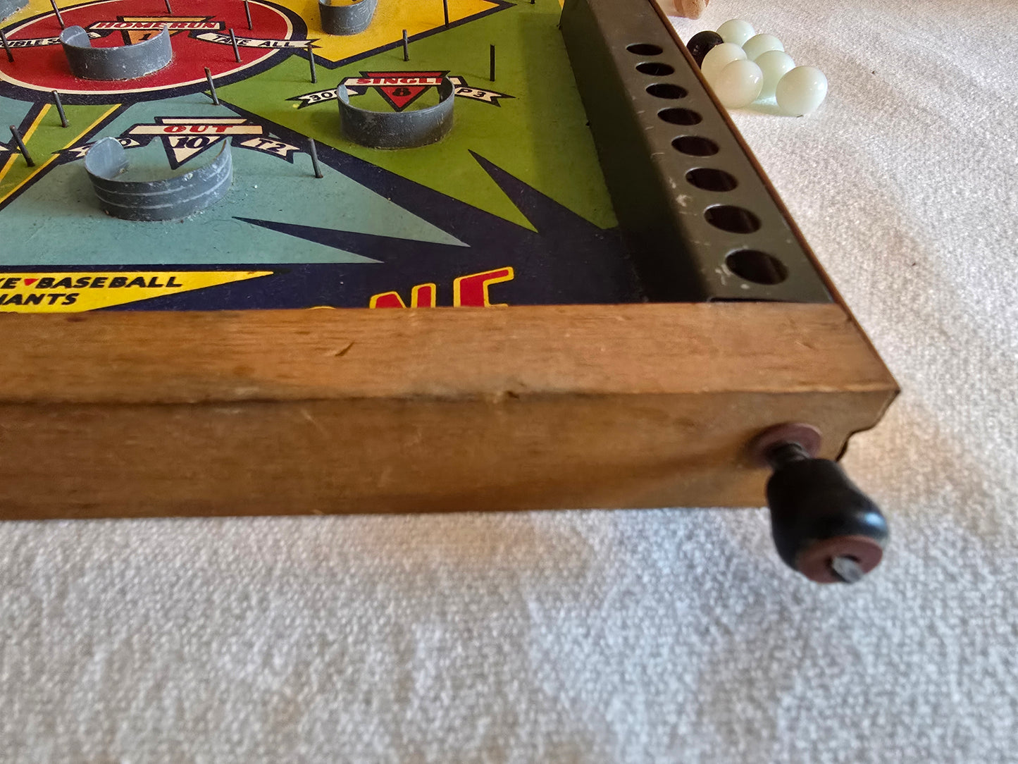 Vintage Poosh-M-Up 5 Game Streamliner No. 5GS Northwestern Products Co. Bagatelle Tabletop Pinball Game