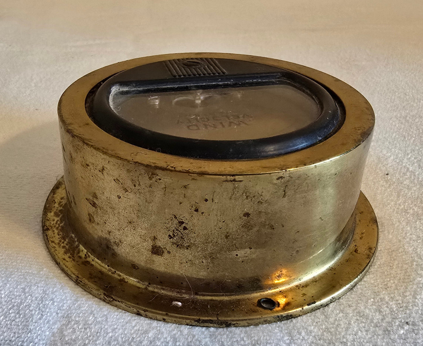 Rare Vintage Brass Cape Cod Wind Indicator Harwichport Mass. Wind Velocity Meter