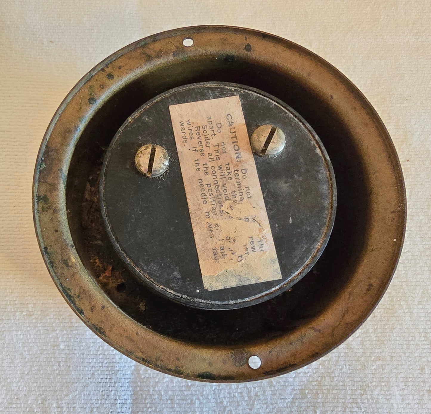 Rare Vintage Brass Cape Cod Wind Indicator Harwichport Mass. Wind Velocity Meter