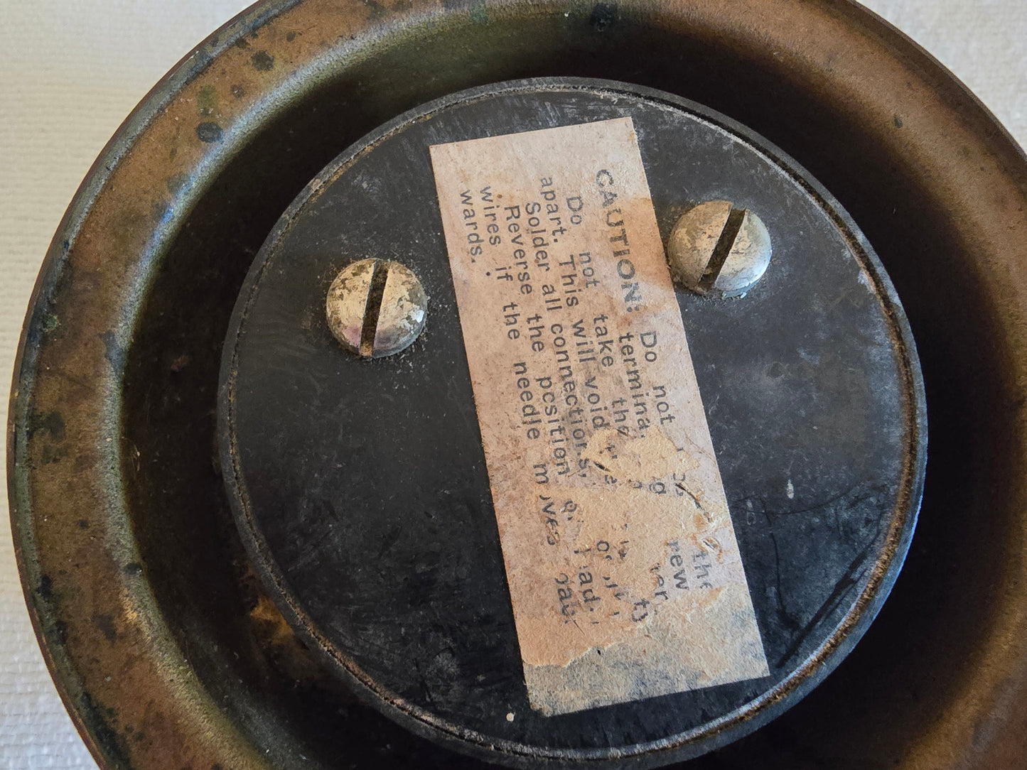 Rare Vintage Brass Cape Cod Wind Indicator Harwichport Mass. Wind Velocity Meter