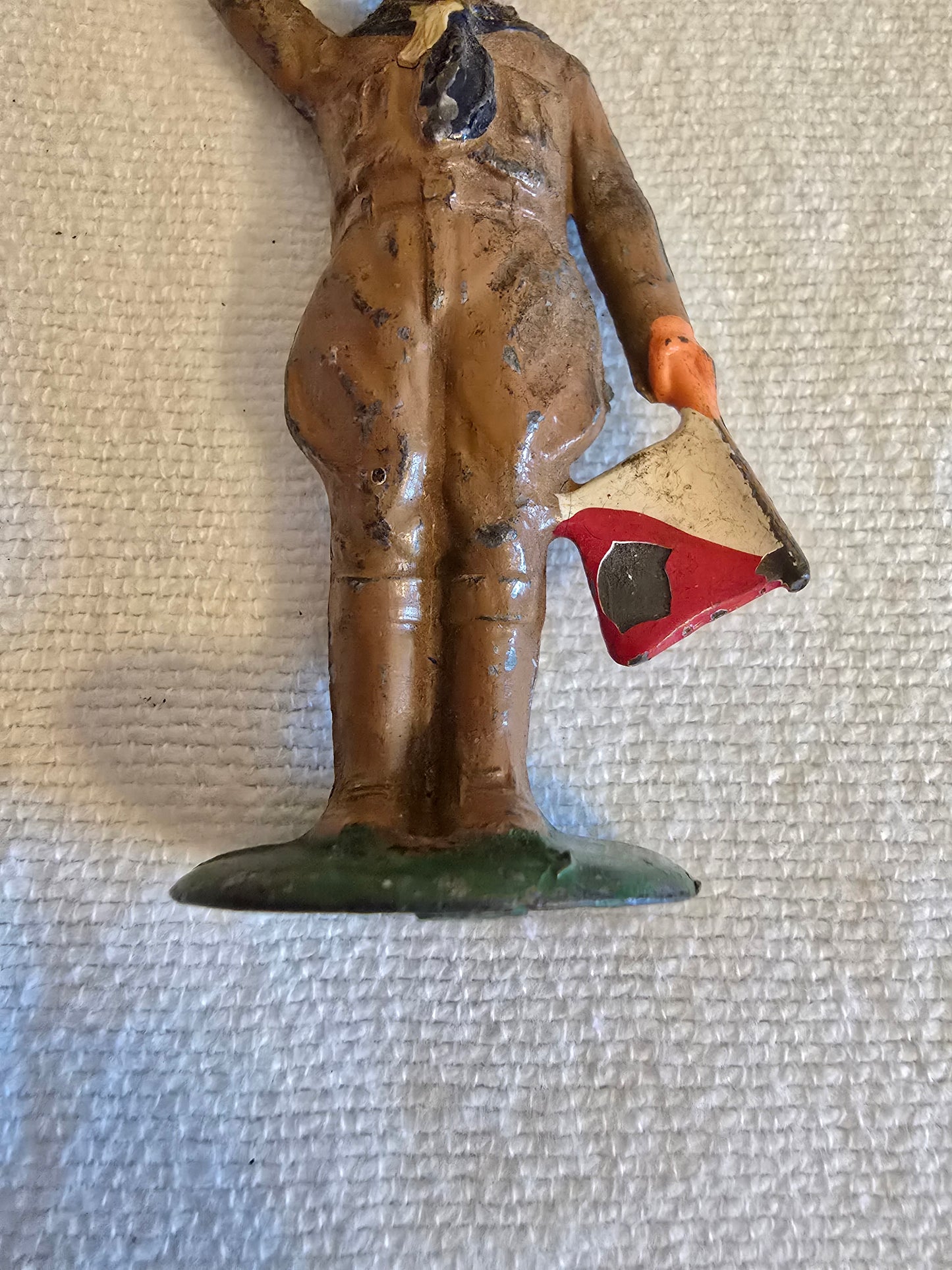 Vintage Manoil Barclay Lead Toy Boy Scout Figurine with Flag #803