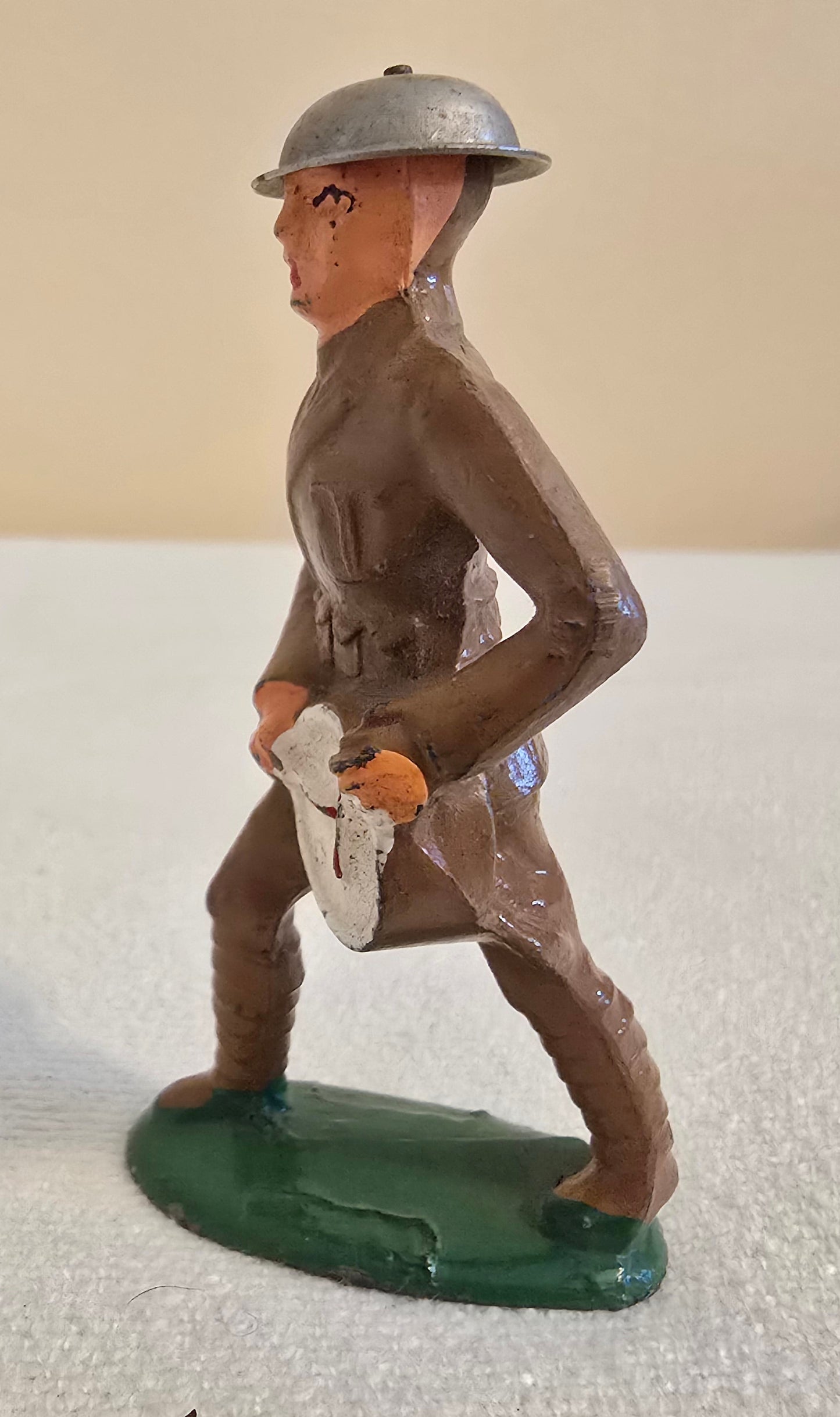 Vintage Manoil Barclay #710 Lead Toy Soldier with Drum