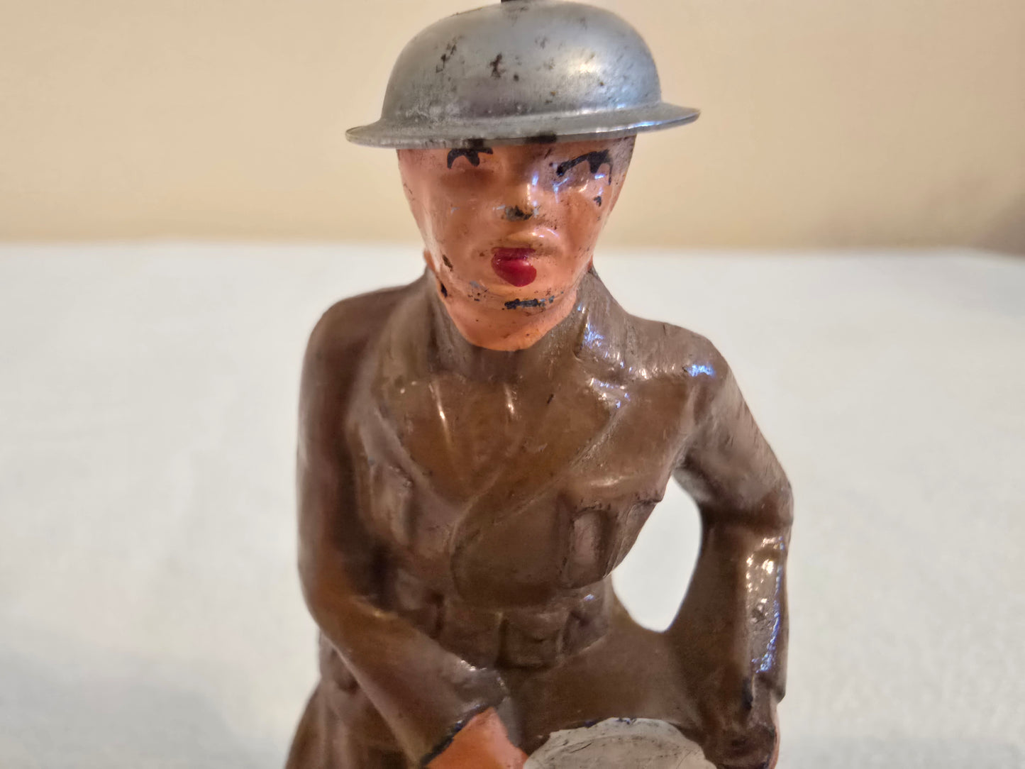 Vintage Manoil Barclay #710 Lead Toy Soldier with Drum