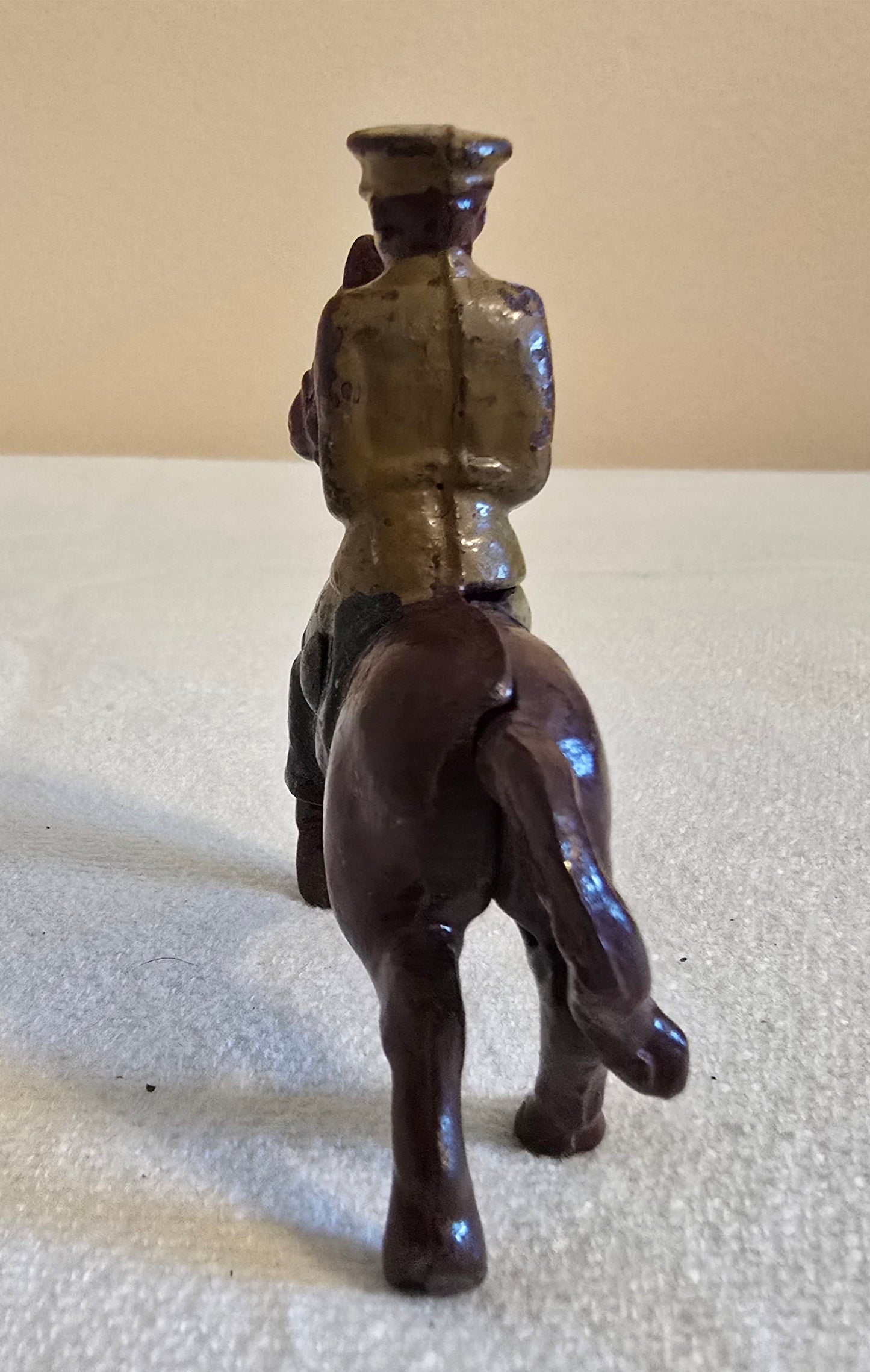 Vintage Manoil Barclay Lead Toy Soldier on Horse Cavalry Officer