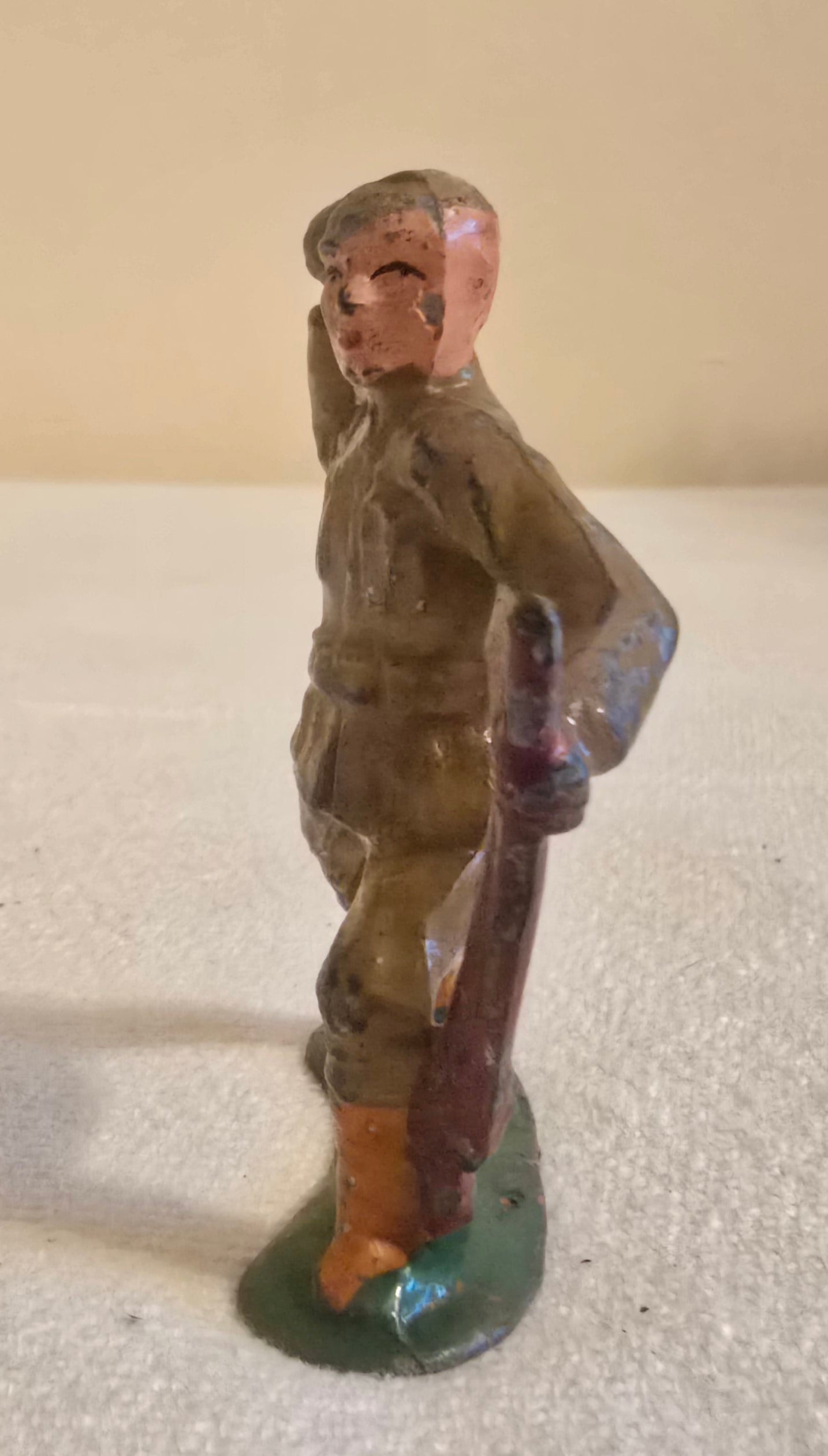 Vintage Manoil Barclay Lot of 3 Lead Toy Soldiers *Missing Helmets*
