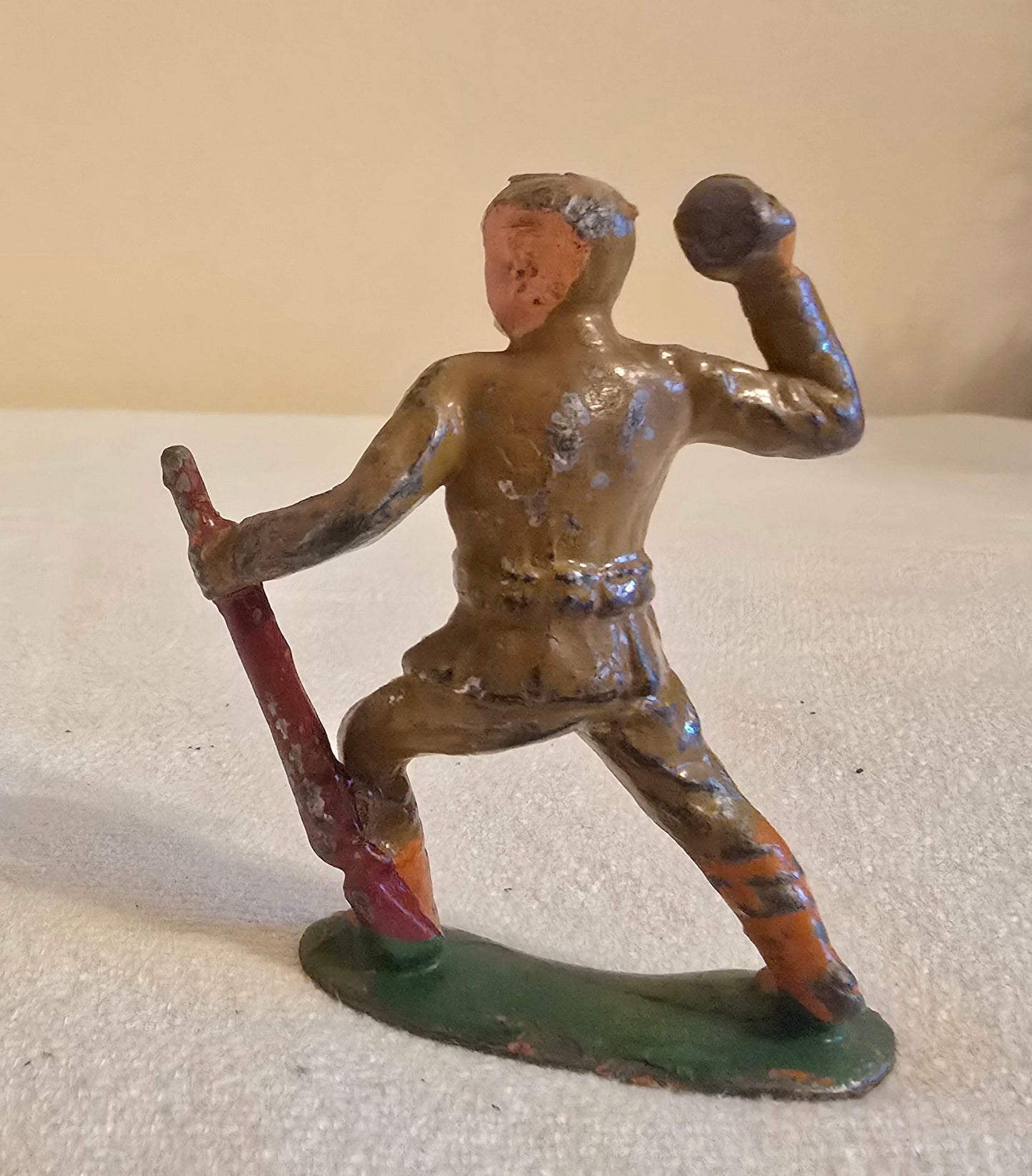 Vintage Manoil Barclay Lot of 3 Lead Toy Soldiers *Missing Helmets*