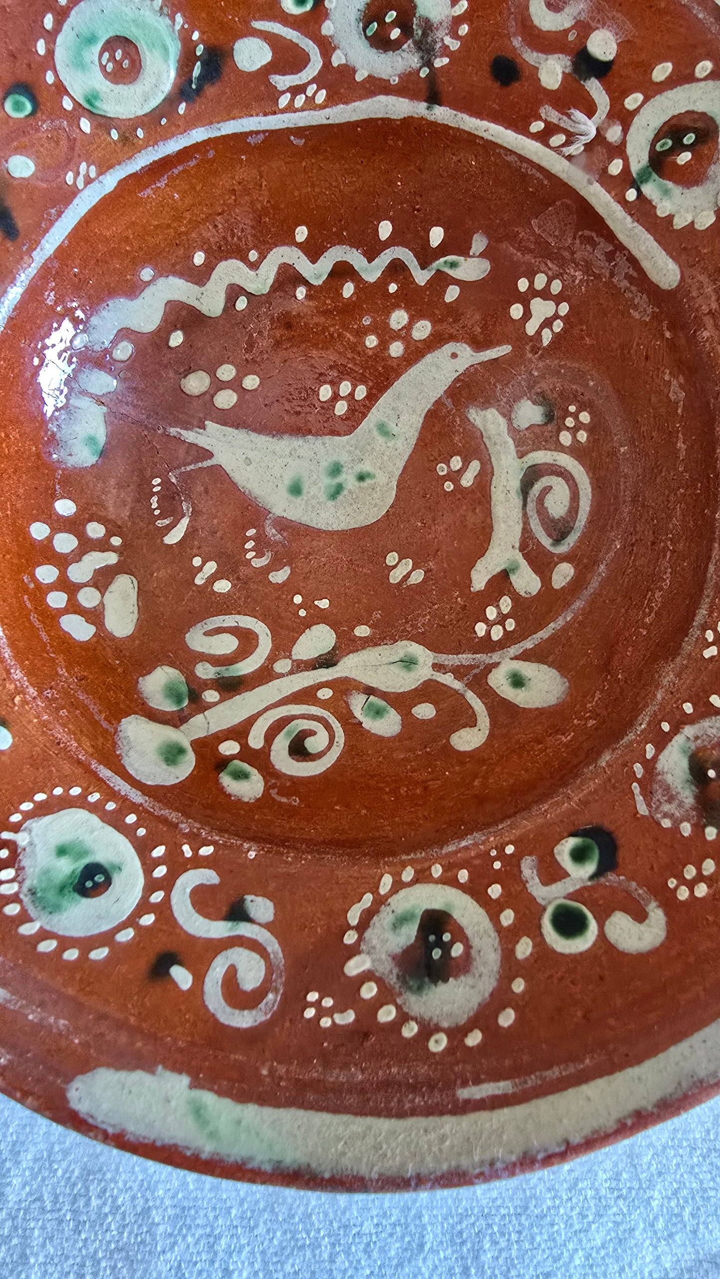 Vintage Redware Tlaqueplaque Pottery Set of 2 Platters and Bowl Made in Mexico