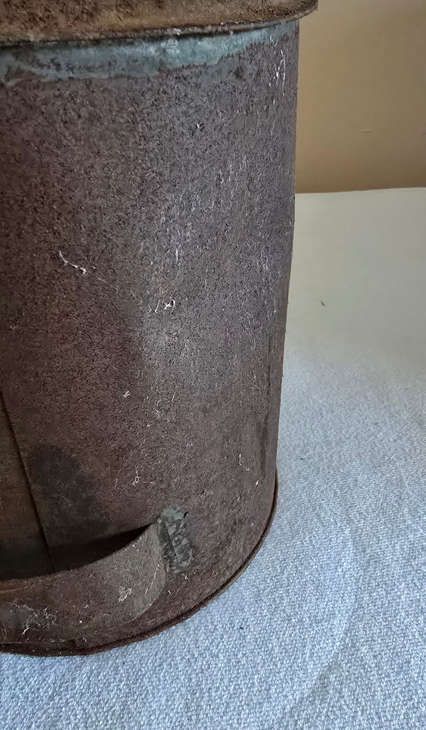 Vintage LVRR Lehigh Valley Railroad Metal Oil Can with Handle Lube Fill Can Tool
