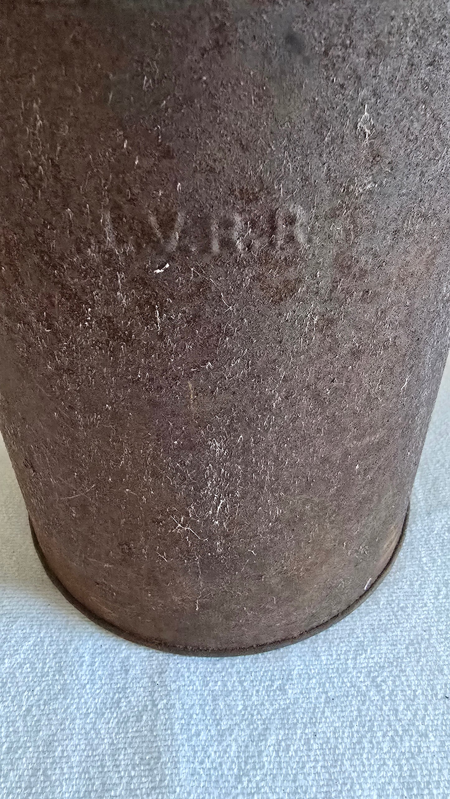 Vintage LVRR Lehigh Valley Railroad Metal Oil Can with Handle Lube Fill Can Tool