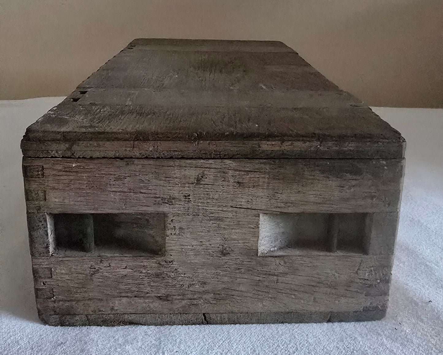 Antique WWI Ammo Box for US M1909 Benet-Mercie LMG Wood with Brass Hardware