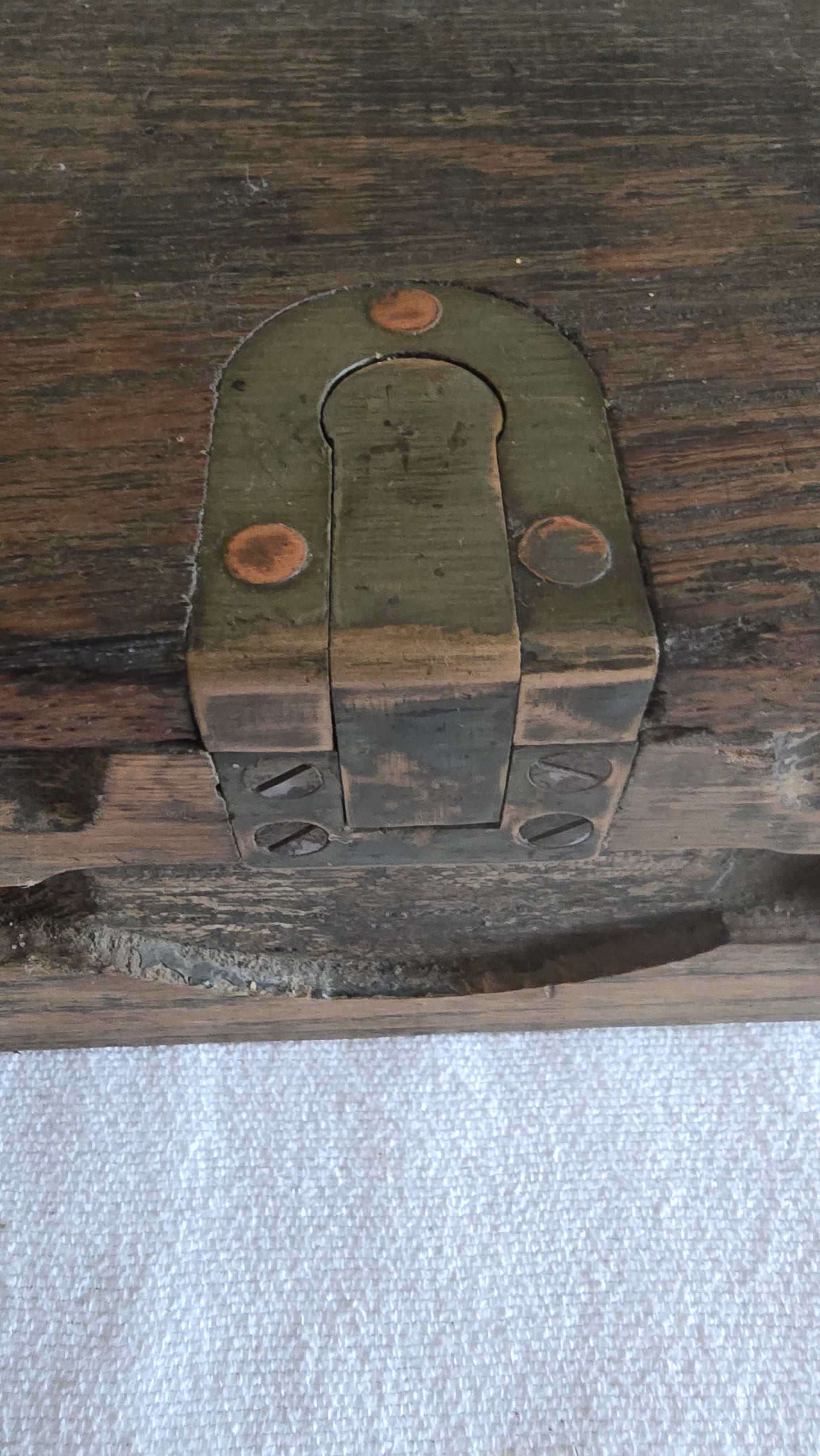 Antique WWI Ammo Box for US M1909 Benet-Mercie LMG Wood with Brass Hardware