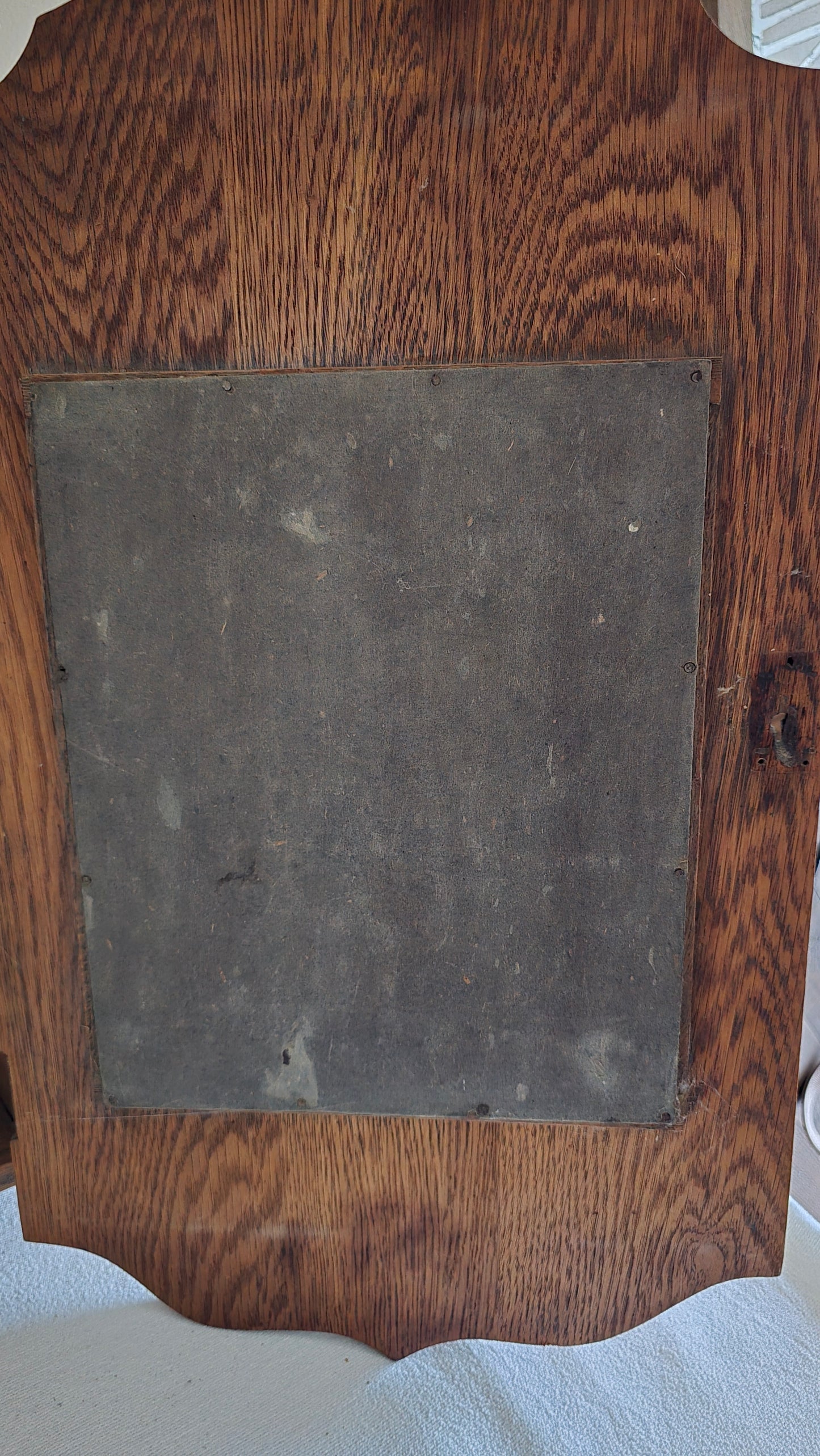 Vintage Solid Oak Medicine Cabinet with Mirror
