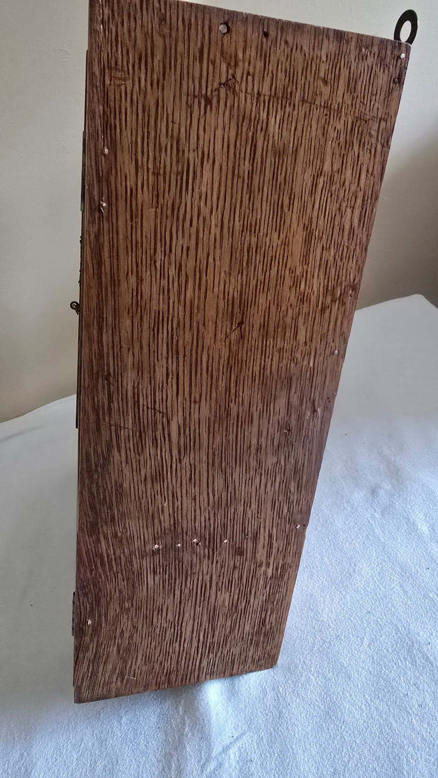Vintage Solid Oak Medicine Cabinet with Mirror
