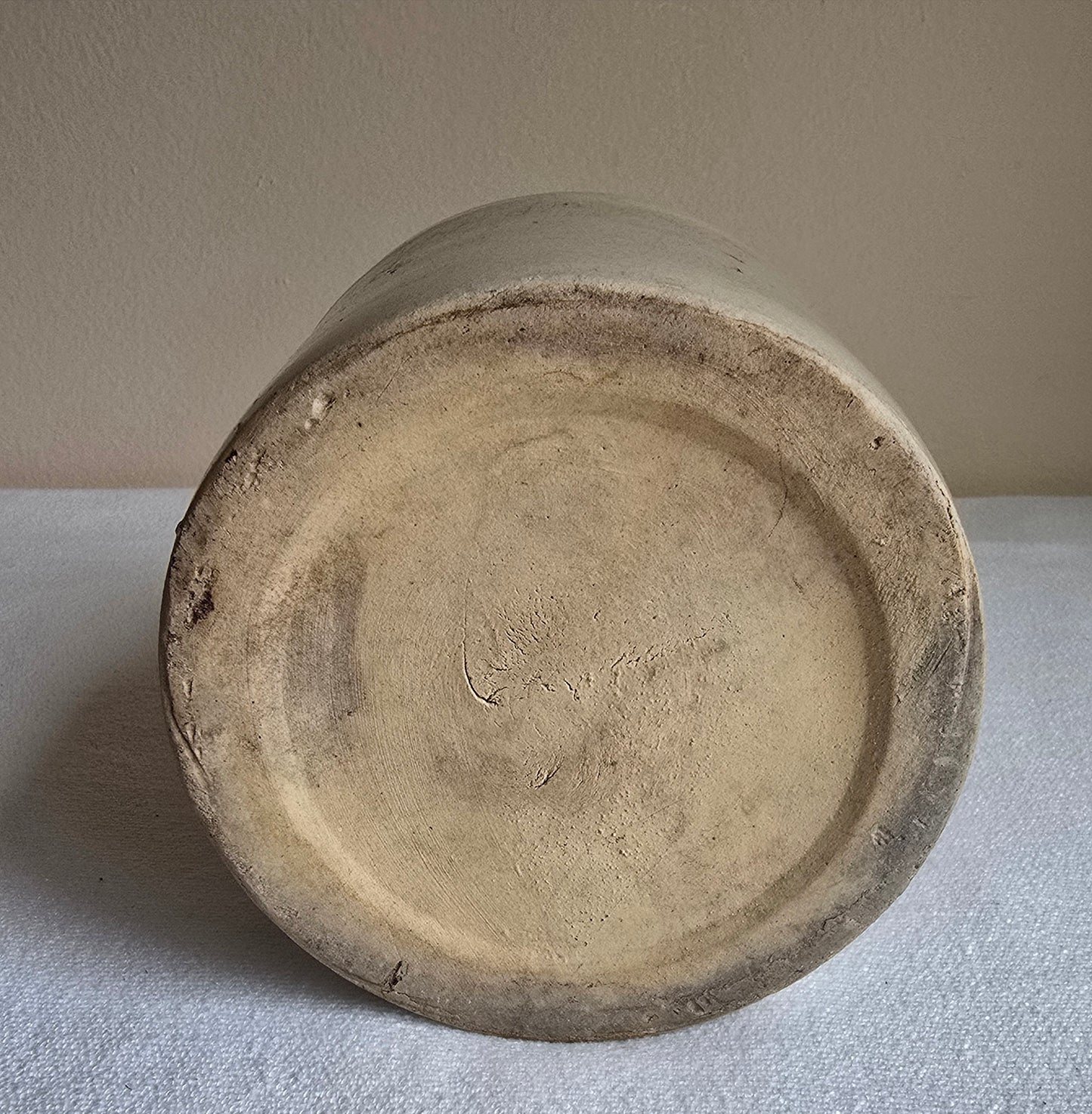 Antique Stoneware Crock Pottery Storage Butter Churn 6"