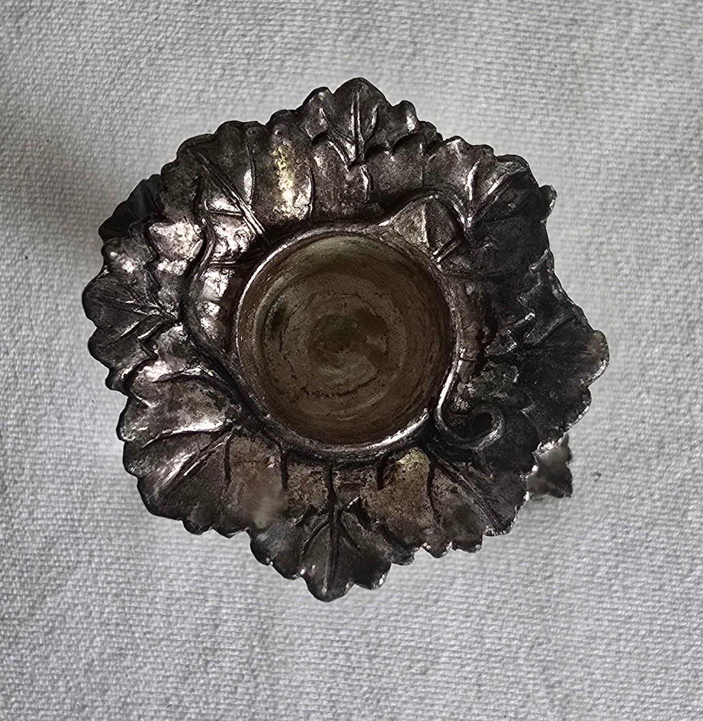 Vintage 1998 Arthur Court Grapevine Candlestick Candle Holder Silver