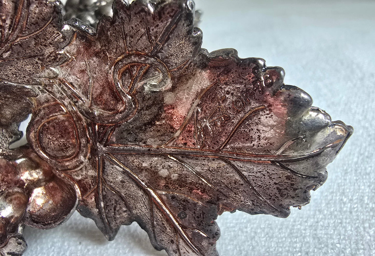 Vintage 1998 Arthur Court Grapevine Candlestick Candle Holder Silver