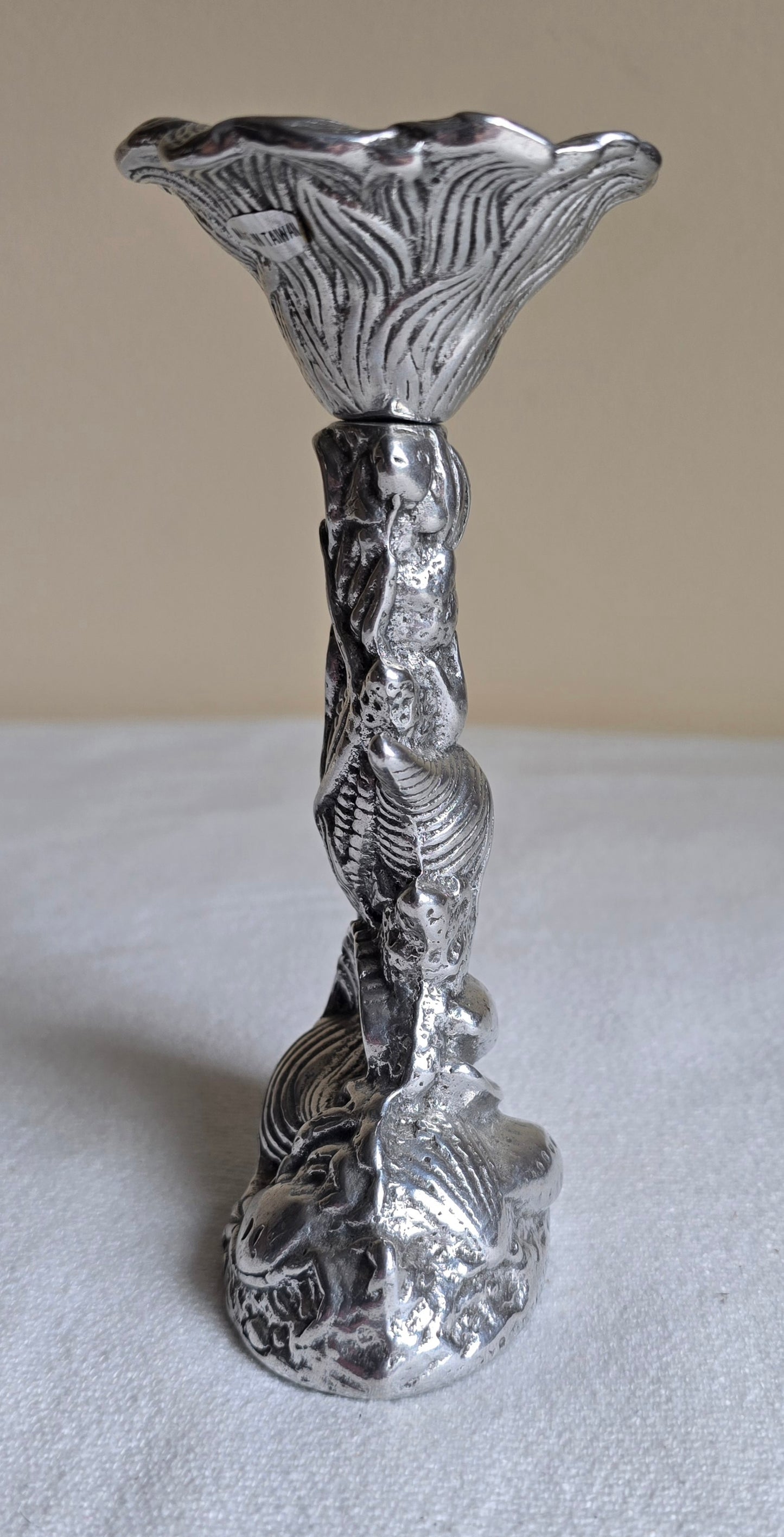 Vintage Arthur Court 1986 Seashell Shell Candlestick Candle Holder Silver