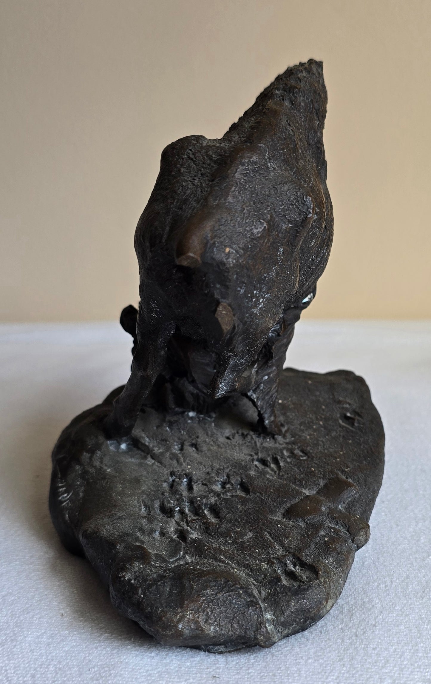 Vintage 1981 Ron Chapel "Thunder on the Plains" Bronze Sculpture Bison Buffalo